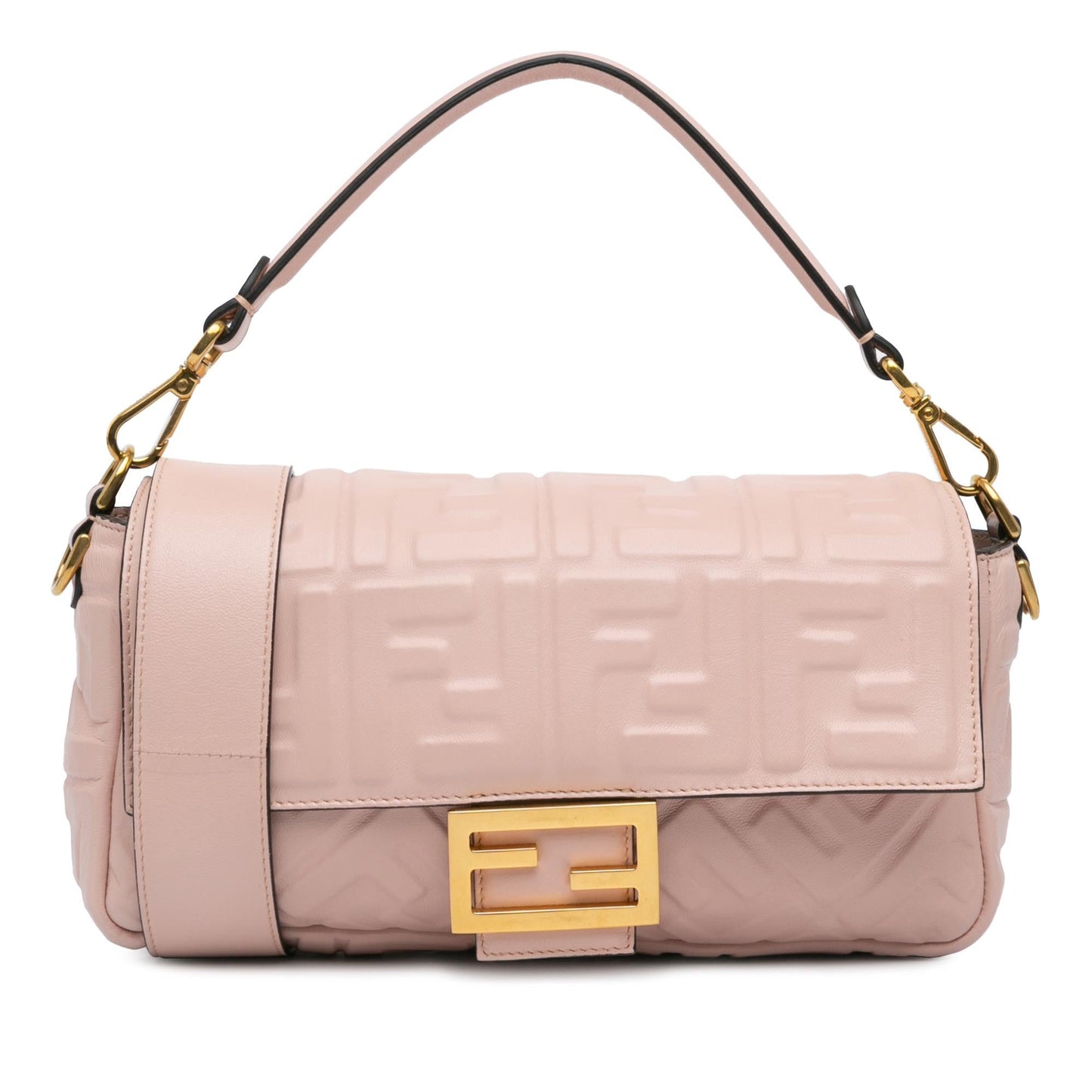 Fendi Zucca Baguette Satchel Leather Embossed Satchel Bag Satchel Shg 1Xolzk