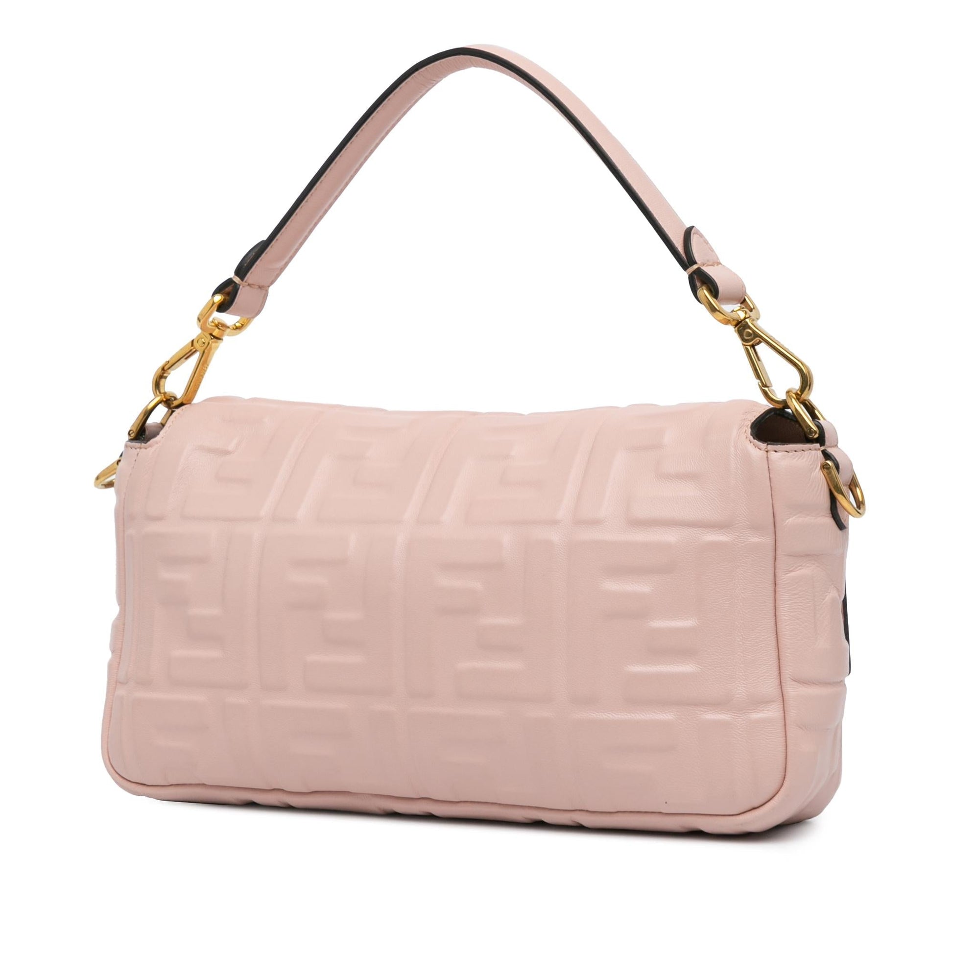 Fendi Zucca Baguette Satchel Leather Embossed Satchel Bag Satchel Shg 1Xolzk
