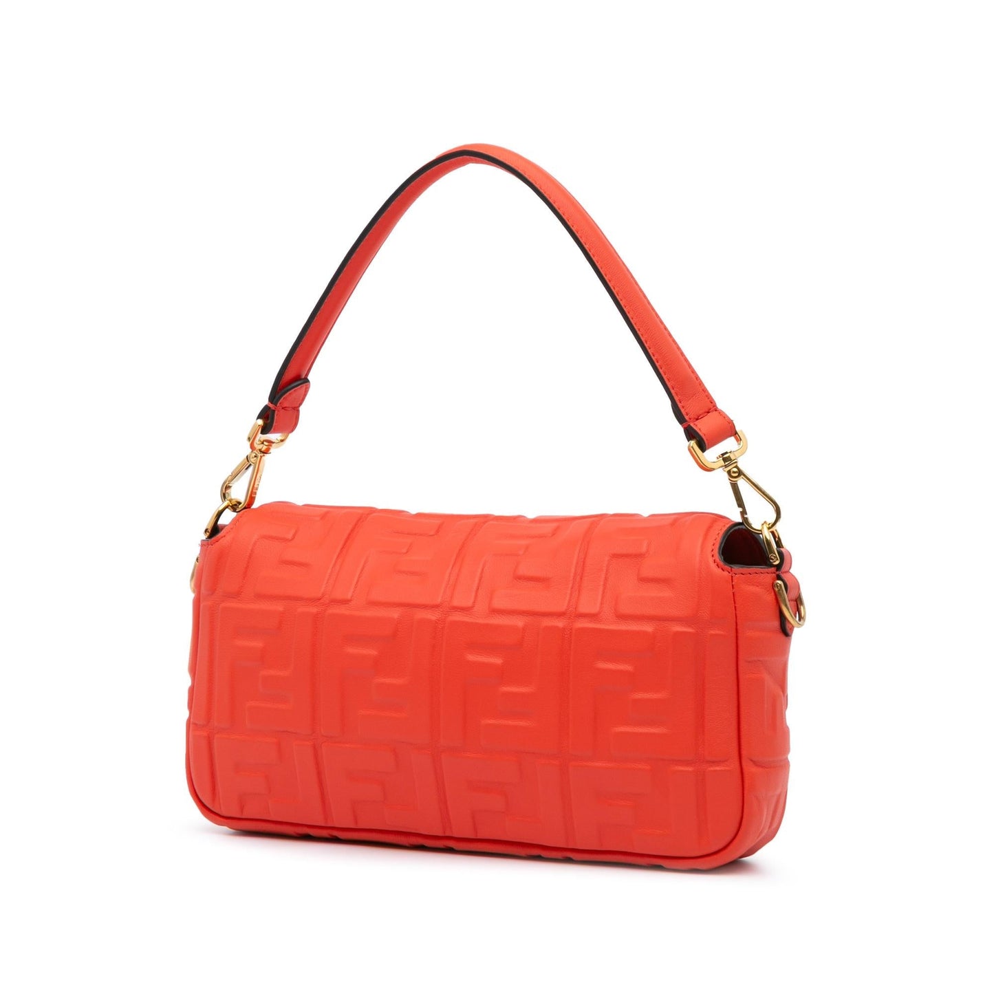 Fendi Zucca Baguette Satchel Leather Embossed Satchel Bag Baguette Satchel 3