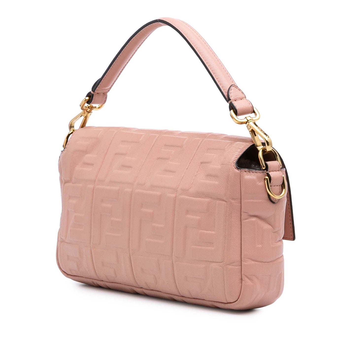 Fendi Zucca Baguette Satchel Leather Embossed Satchel Bag Baguette Satchel 4