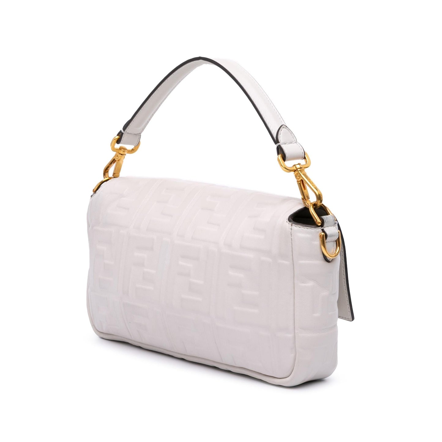 Fendi Zucca Baguette Satchel Leather Embossed Satchel Bag Baguette Satchel 5