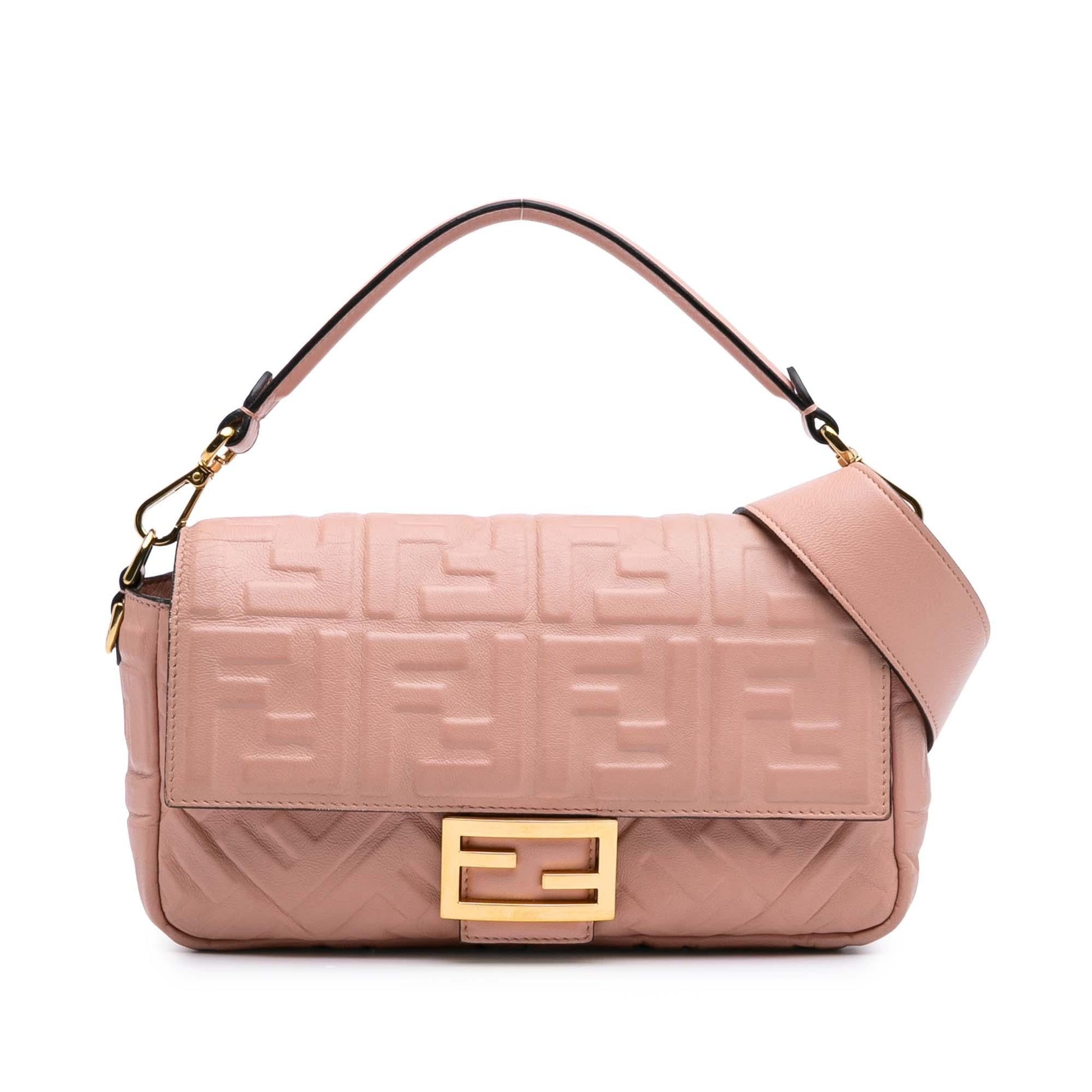 Fendi Zucca Baguette Satchel Leather Embossed Satchel Bag Baguette Satchel 7