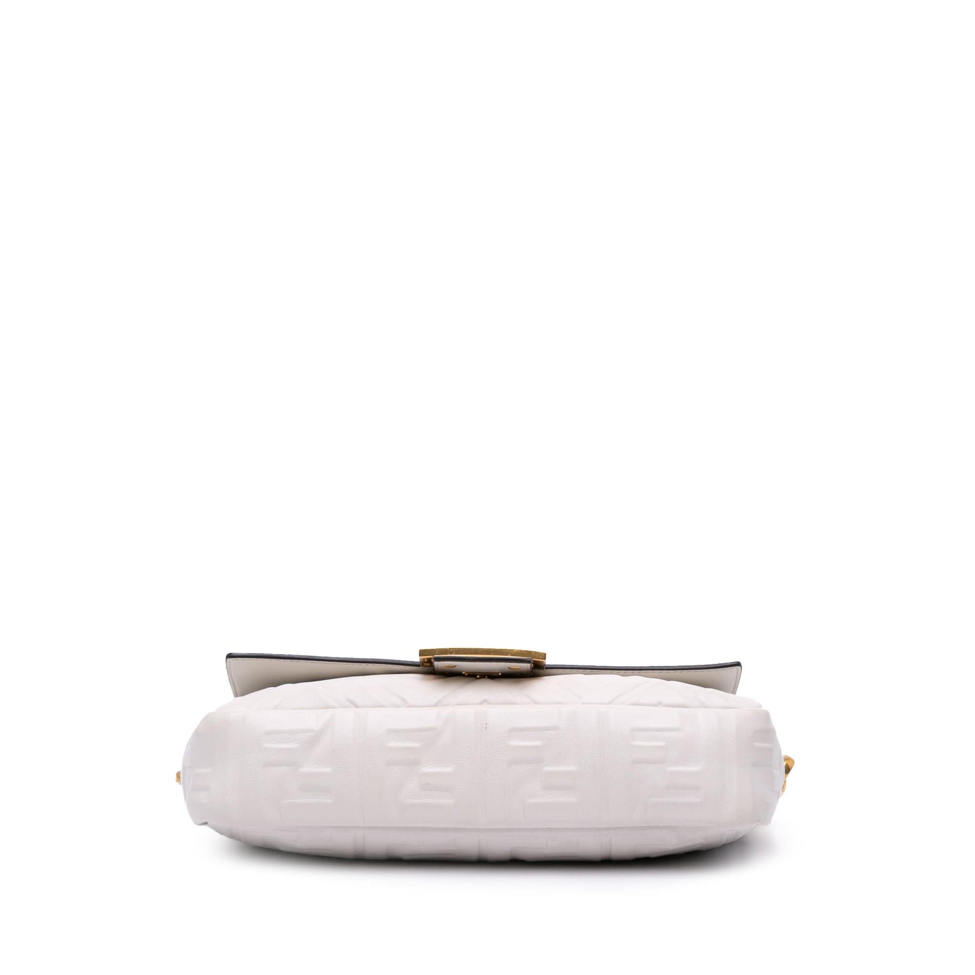Fendi Zucca Baguette Satchel Leather Embossed Satchel Bag Baguette Satchel 8