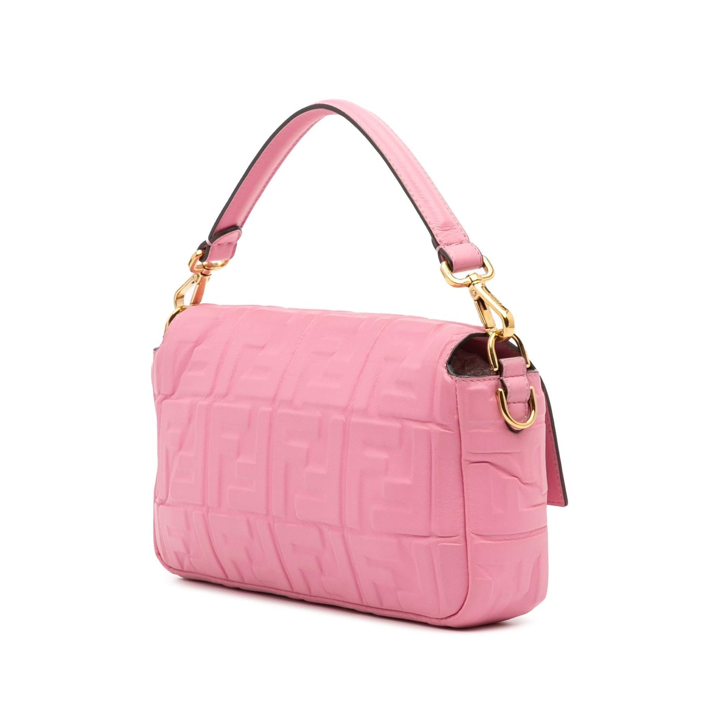 Fendi Zucca Baguette Satchel Leather Embossed Satchel Bag Baguette Satchel 10
