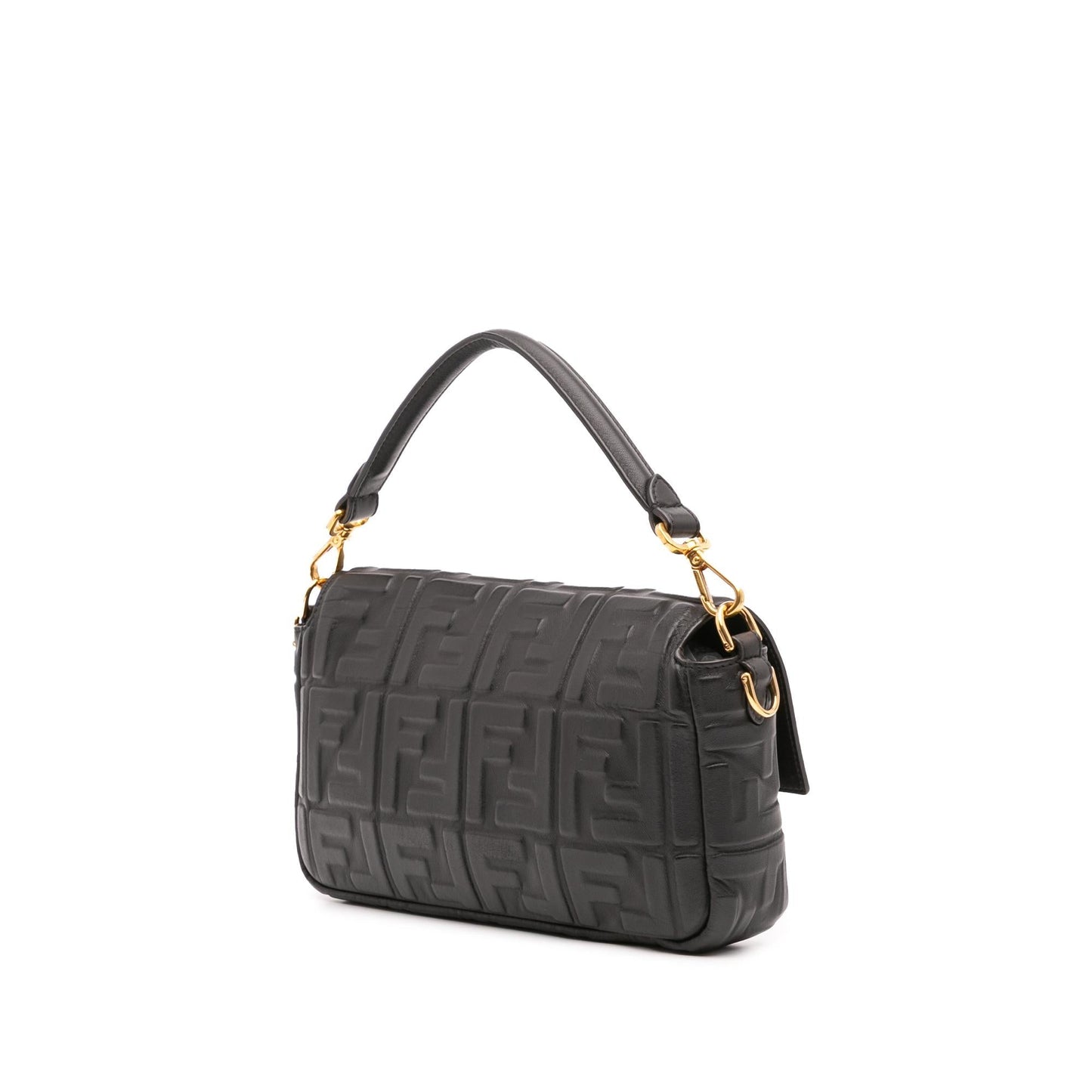 Fendi Zucca Baguette Satchel Leather Embossed Satchel Bag Baguette Satchel 11