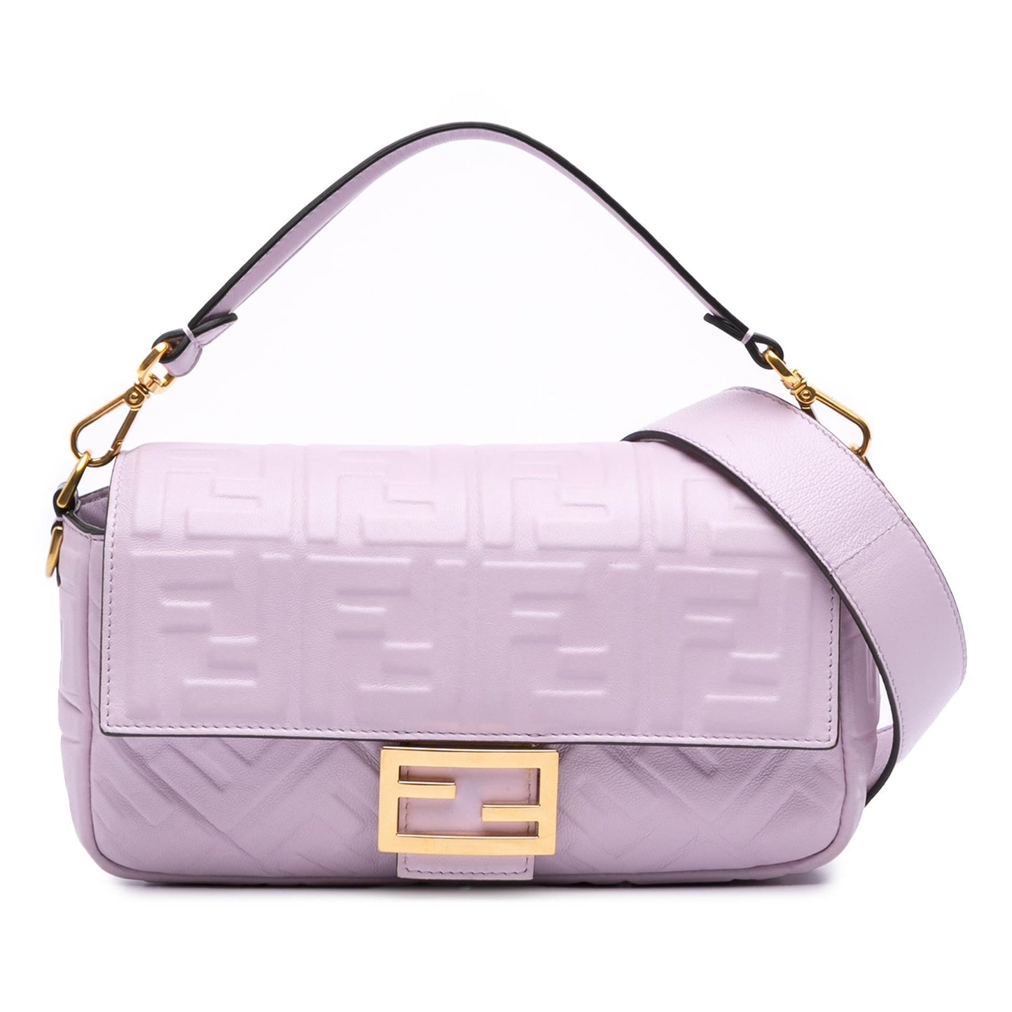 Fendi Zucca Baguette Satchel Leather Embossed Satchel Bag Baguette Satchel 16
