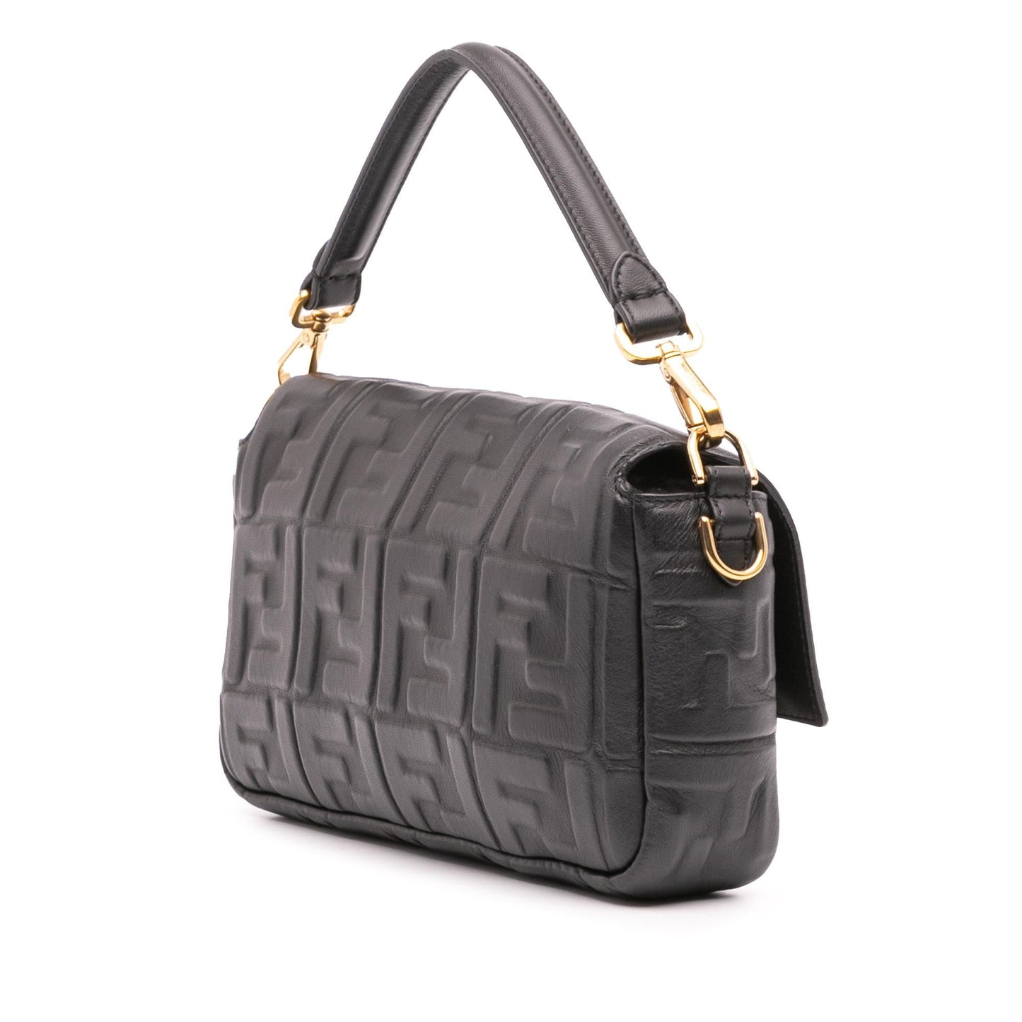 Fendi Zucca Baguette Satchel Leather Embossed Satchel Bag Baguette Satchel 18