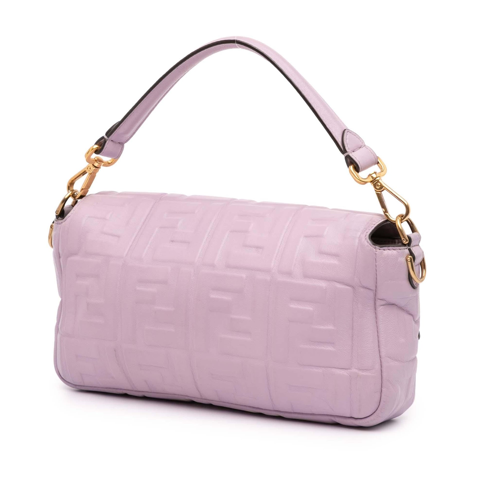 Fendi Zucca Baguette Satchel Leather Embossed Satchel Bag Baguette Satchel 20
