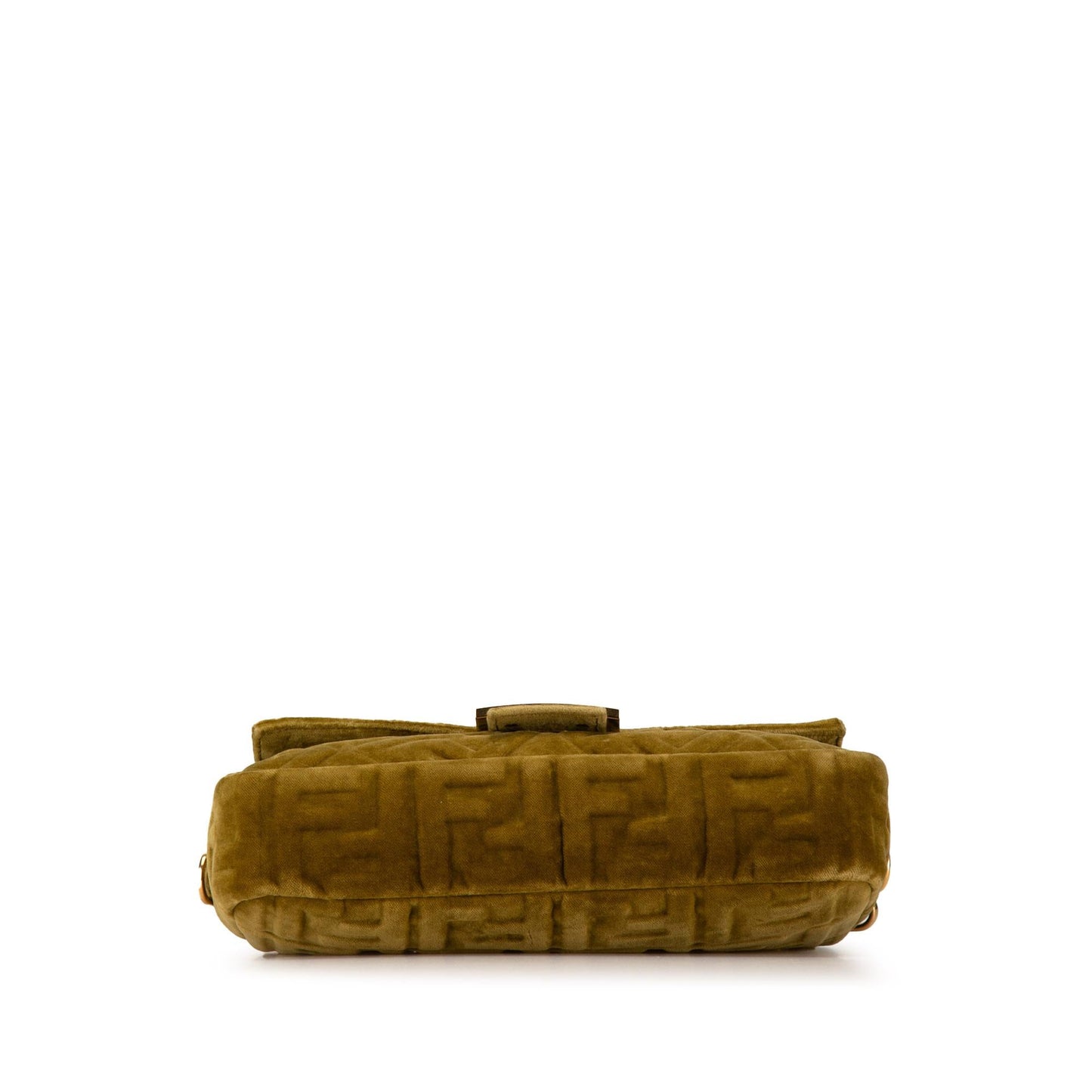 Fendi Zucca Velvet Baguette Satchel Embossed Satchel Bag Satchel Shg Tmosbz
