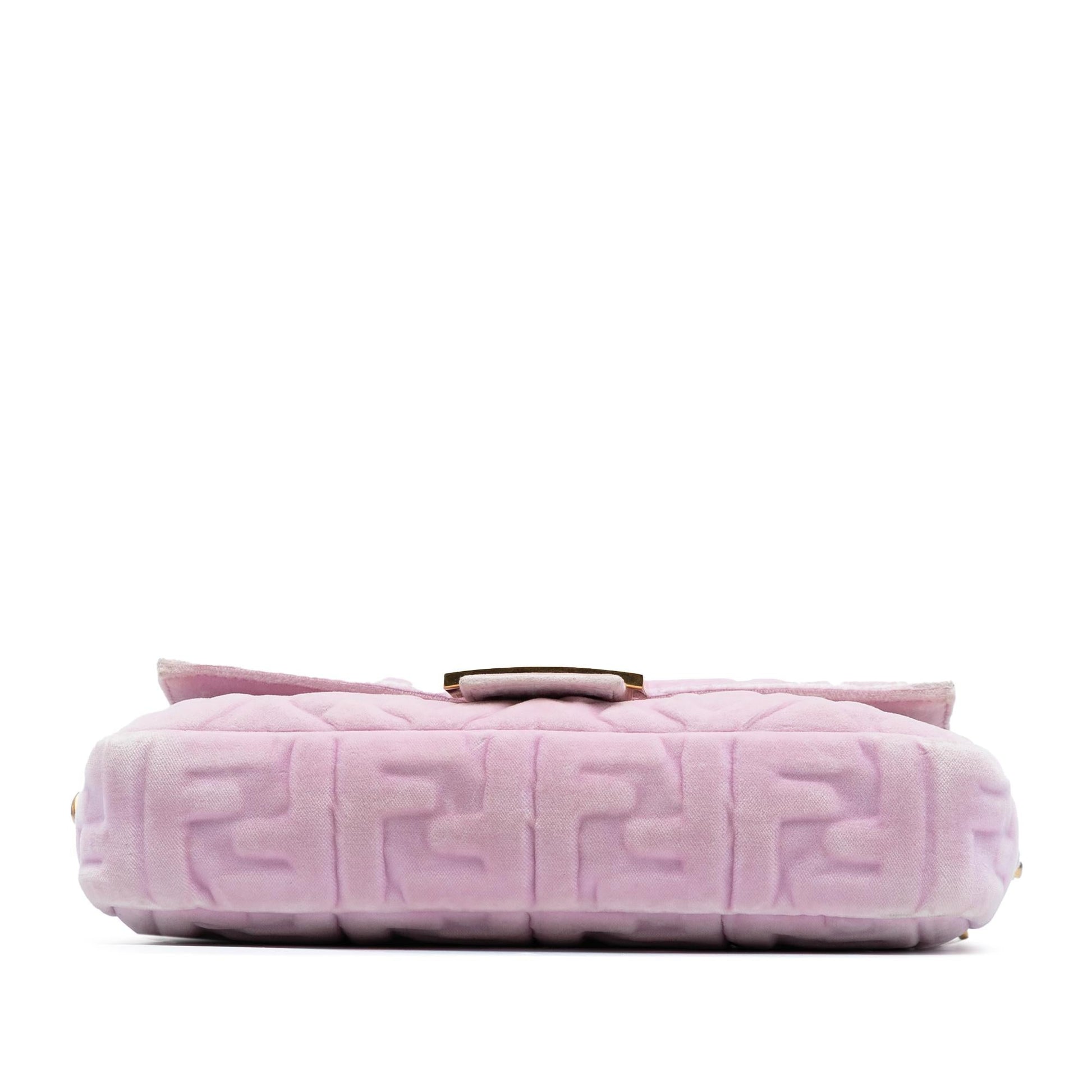 Fendi Zucca Velvet Baguette Satchel Embossed Satchel Bag Baguette Satchel 1