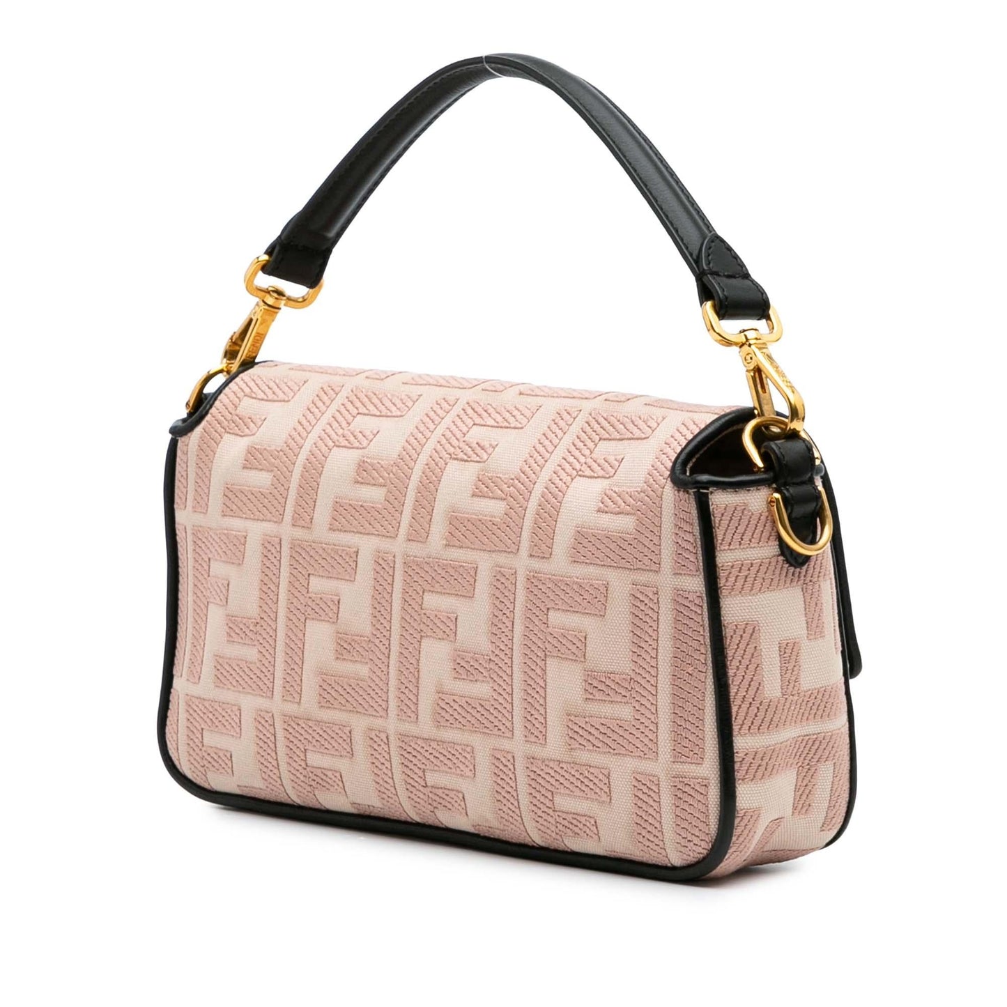 Fendi Zucca Baguette Satchel Canvas Embroidered Satchel Bag Baguette Satchel 3