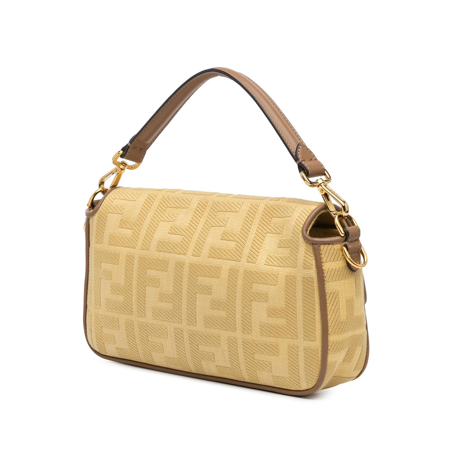Fendi Zucca Baguette Satchel Canvas Embroidered Satchel Bag Baguette Satchel 10