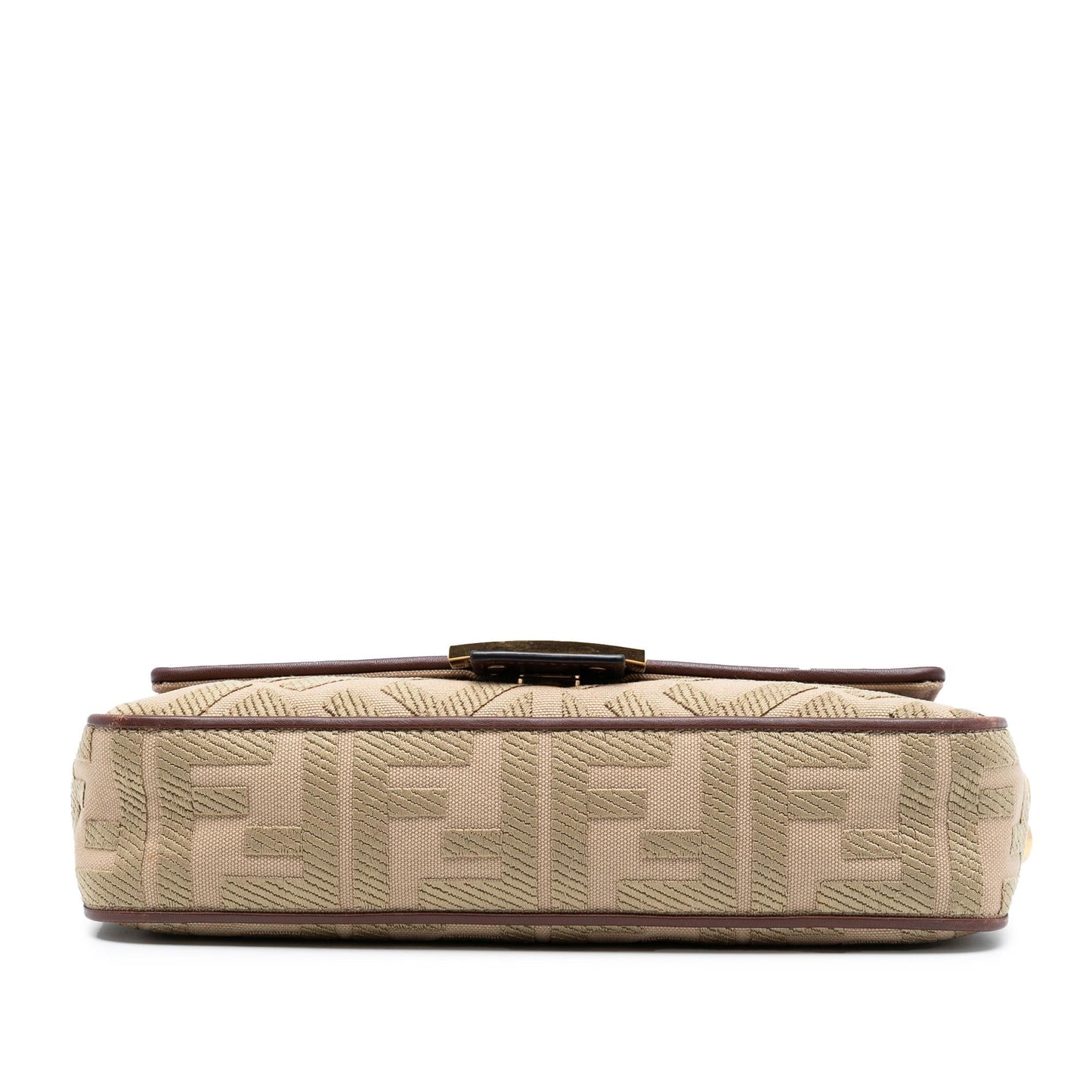 Fendi Zucca Baguette Satchel Canvas Embroidered Satchel Bag Baguette Satchel 25