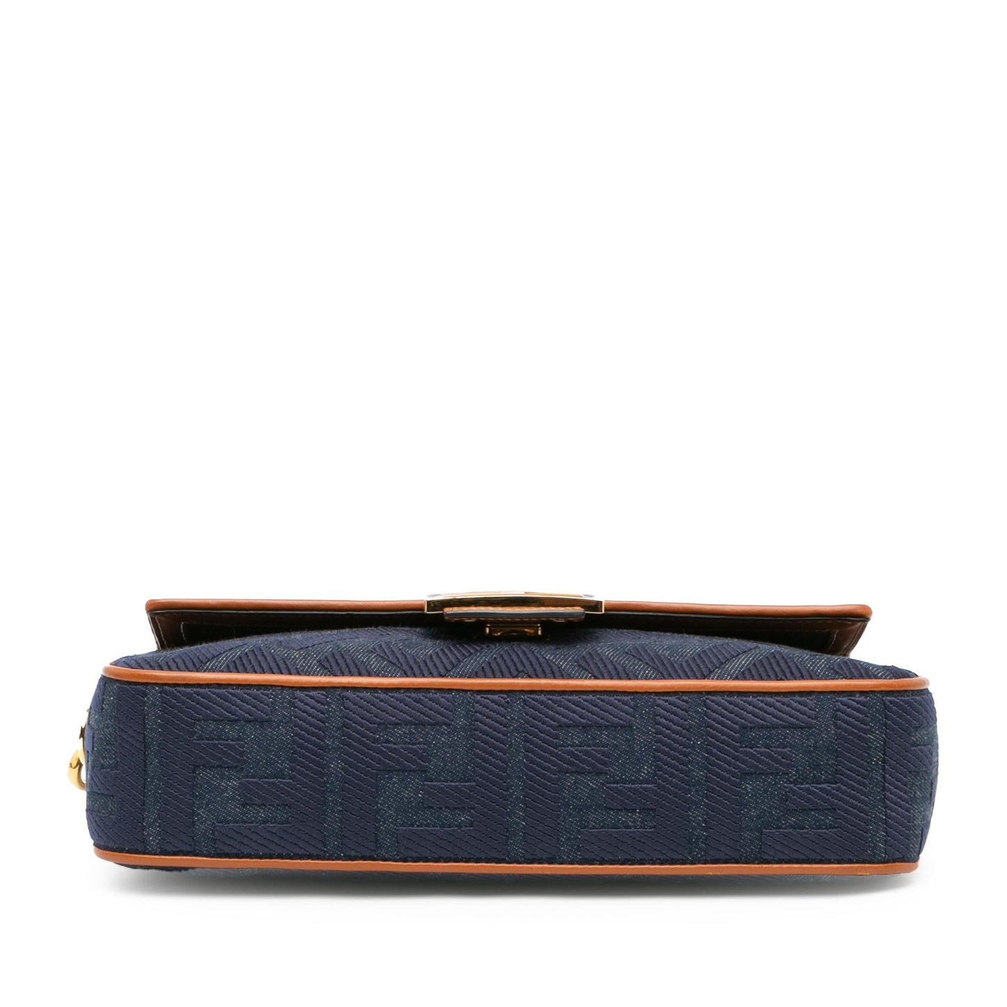 Fendi Zucca Baguette Satchel Shg U0Rmi7 Denim Embroidered Satchel Bag