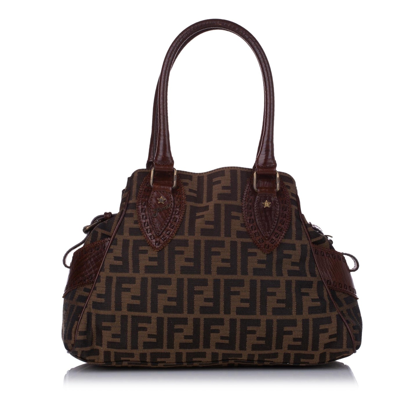 Fendi Zucca Etniko Shoulder Bag Shg Canvas Bag Shg 29436