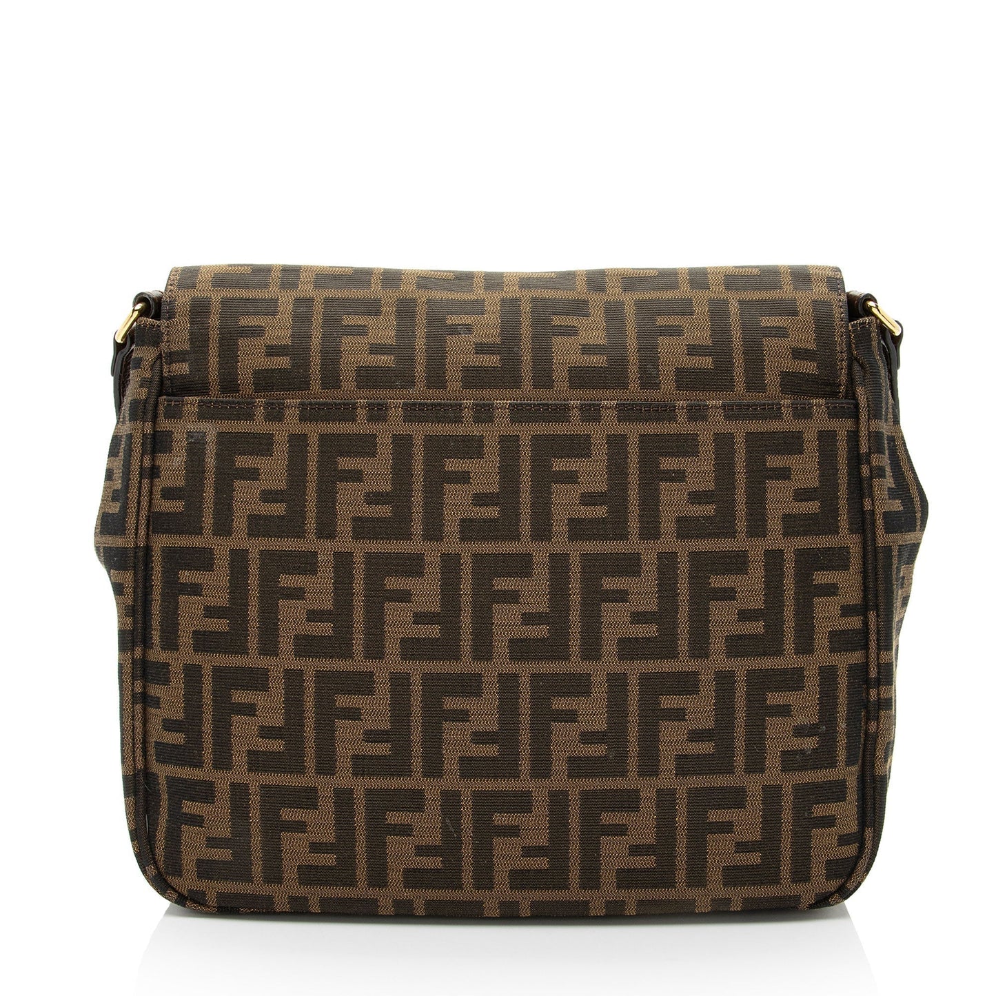 Fendi Zucca Messenger Flap Shoulder Bag