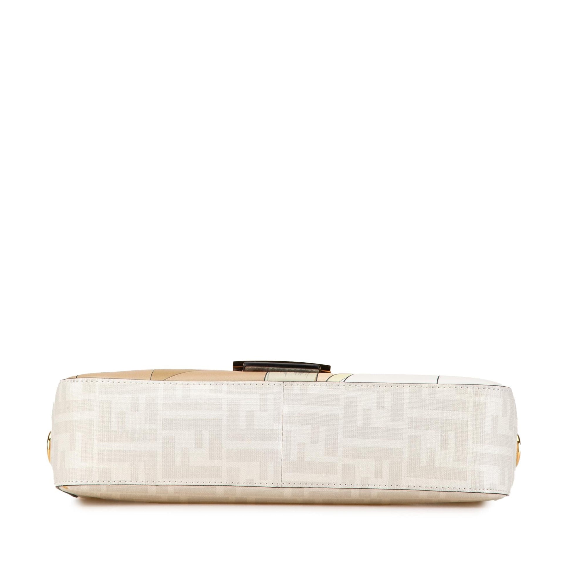 Fendi Zucca Graphic Print Coated Bikini Girls Baguette Satchel Canvas Satchel Bag Satchel Shg M98Lh0