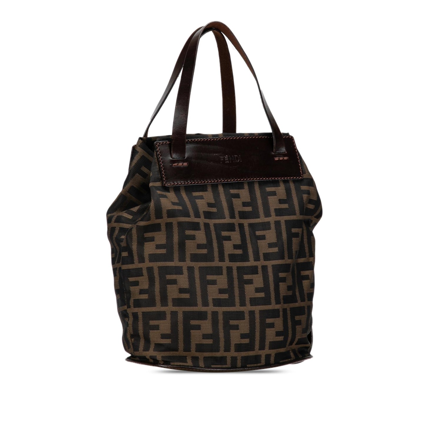 Fendi Zucca Handbag Shg Jhahvy Satchel Bag