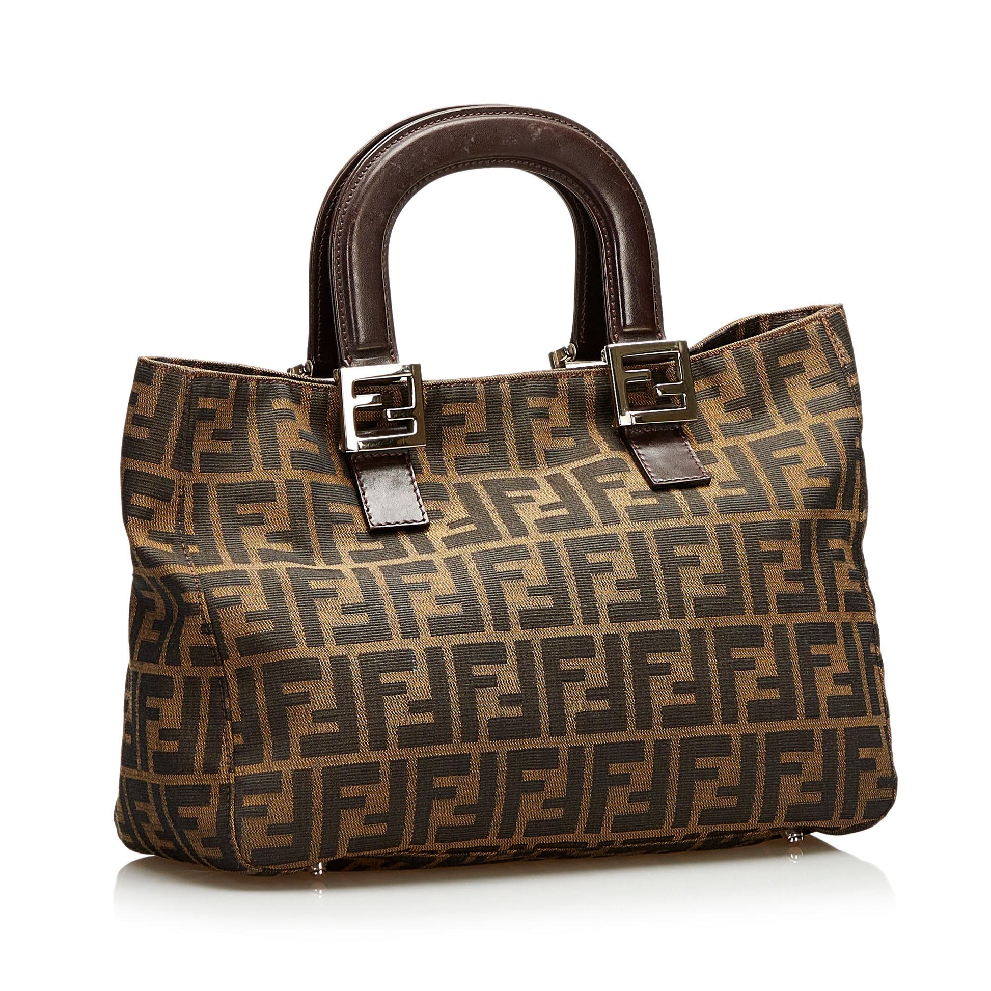 Fendi Zucca Handle Bag Shg Satchel Bag