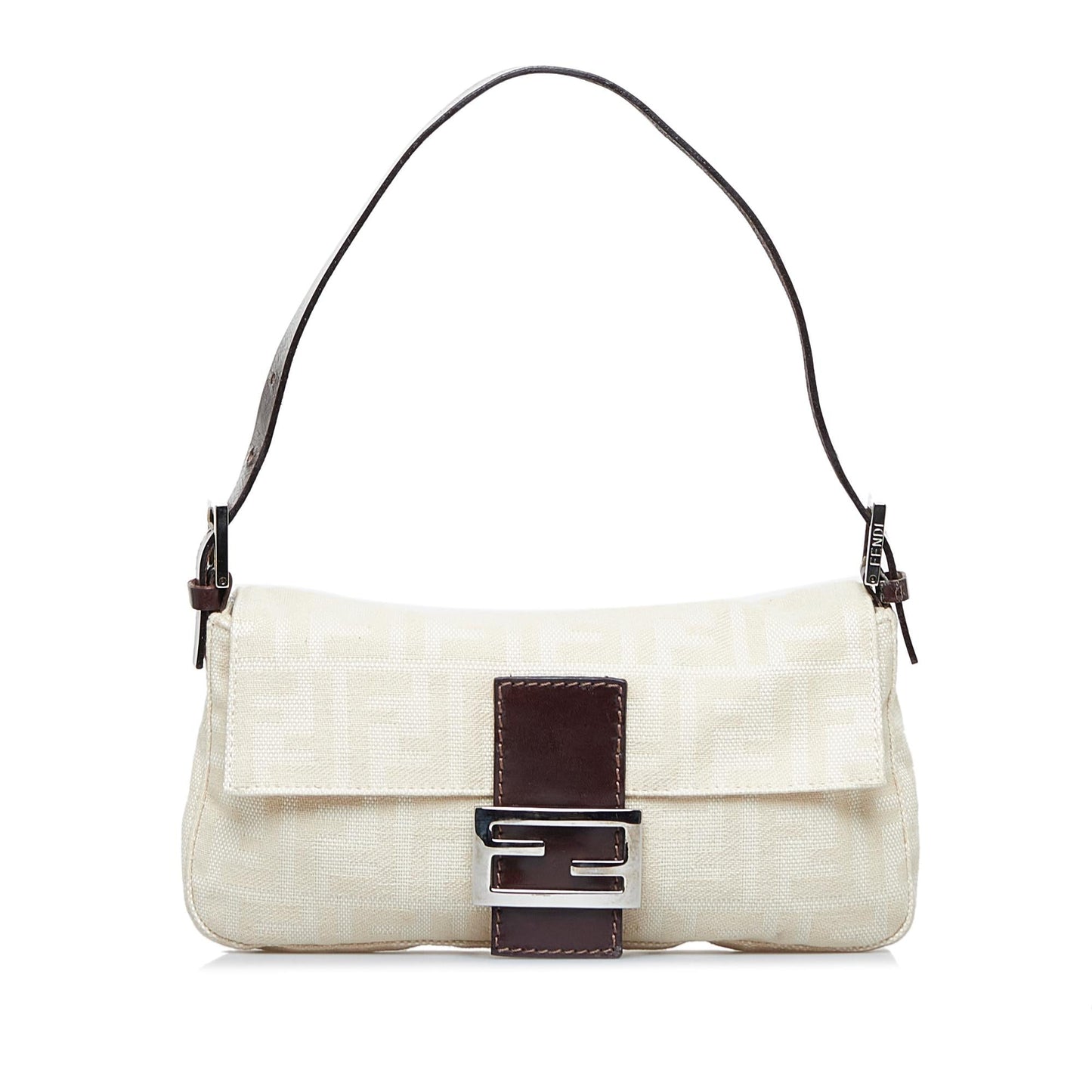 Fendi Zucca Mamma Baguette Shg Iavesd Handbag Shoulder Bag