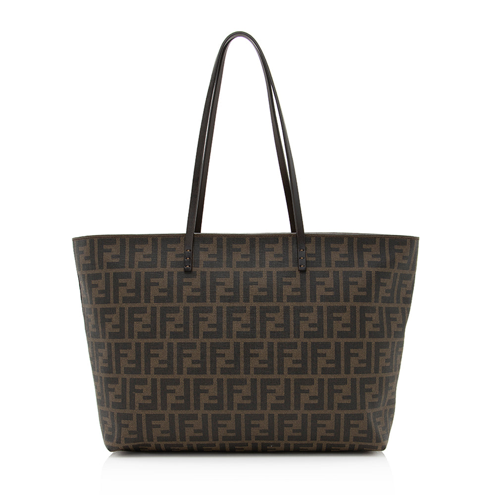 Fendi Zucca Roll Tote Shf Medium Tote Bag