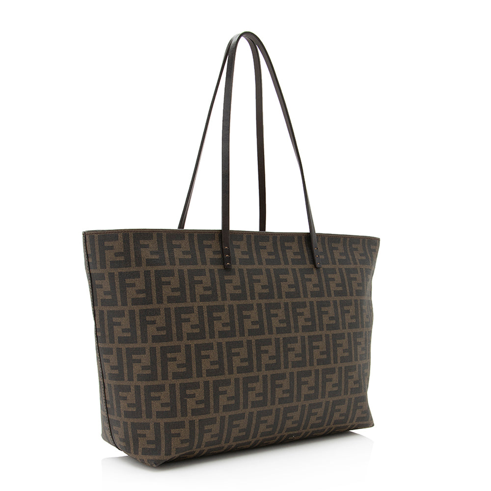 Fendi Zucca Roll Tote Shf Medium Tote Bag