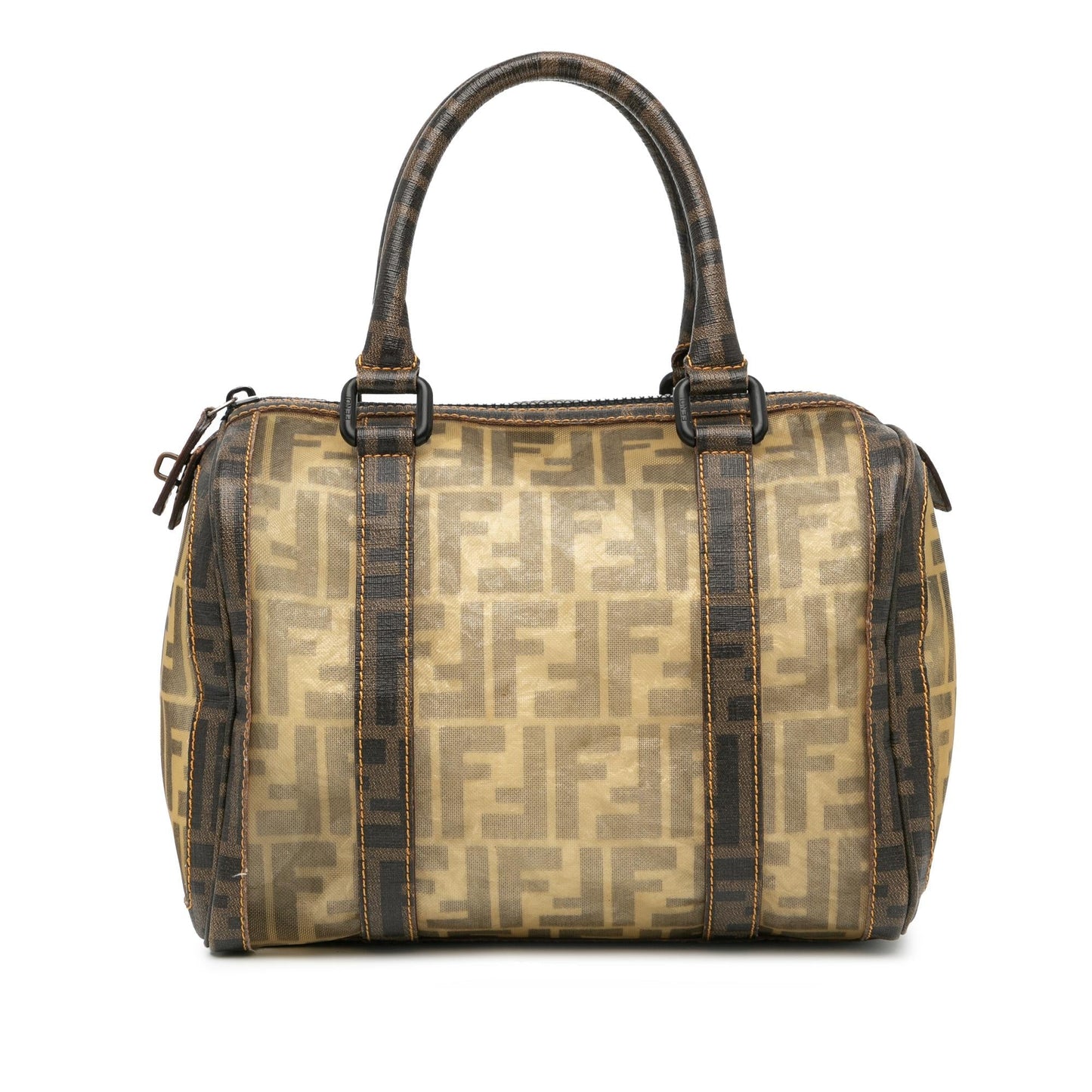 Fendi Zucca Mesh Boston Bag Satchel Bag