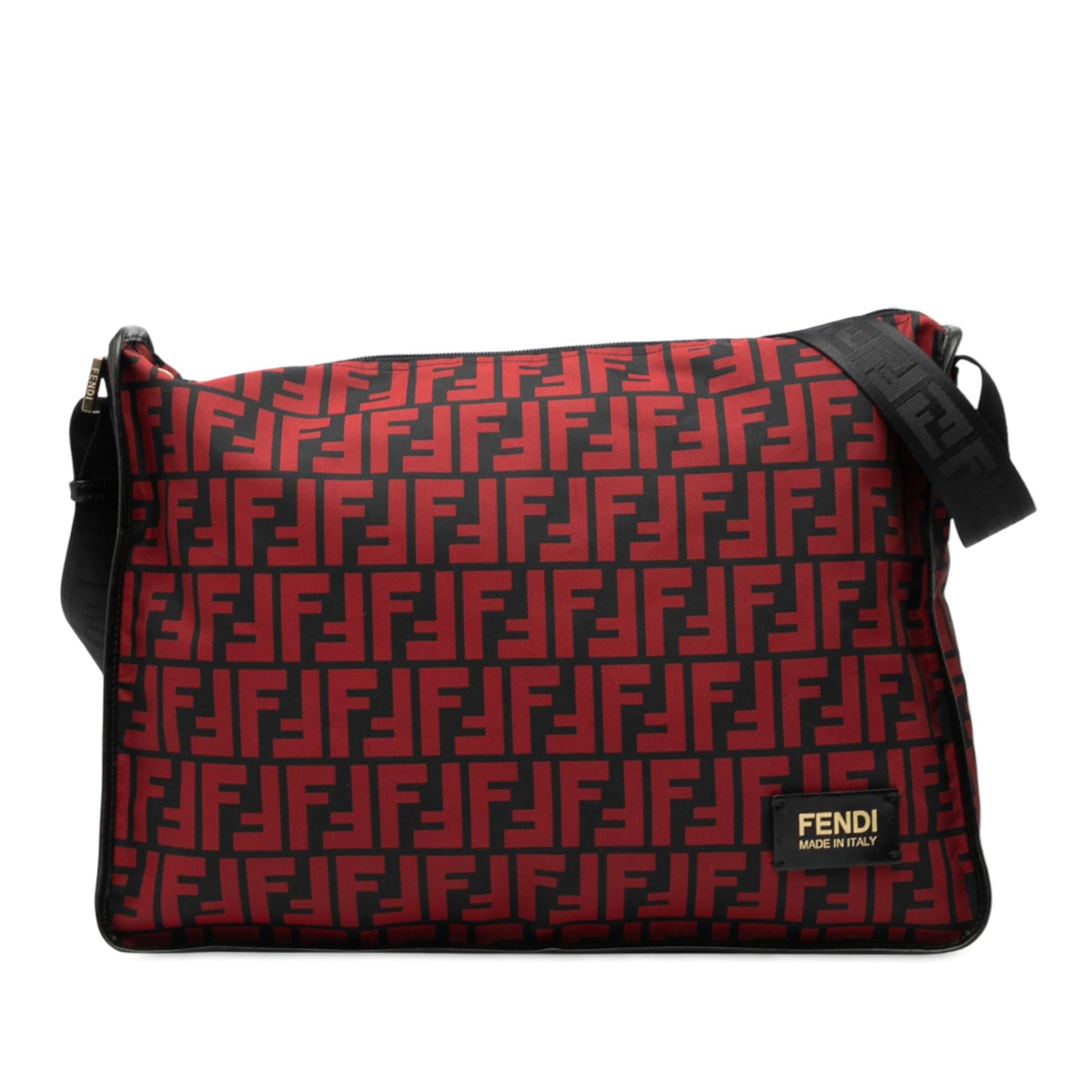 Fendi Zucca Crossbody Nylon Crossbody Bag