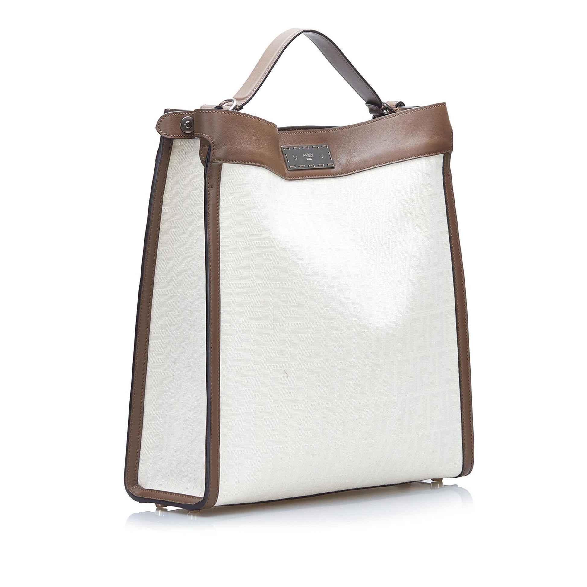Fendi Zucca Peekaboo Lite Shg Zwdhdp Satchel Bag