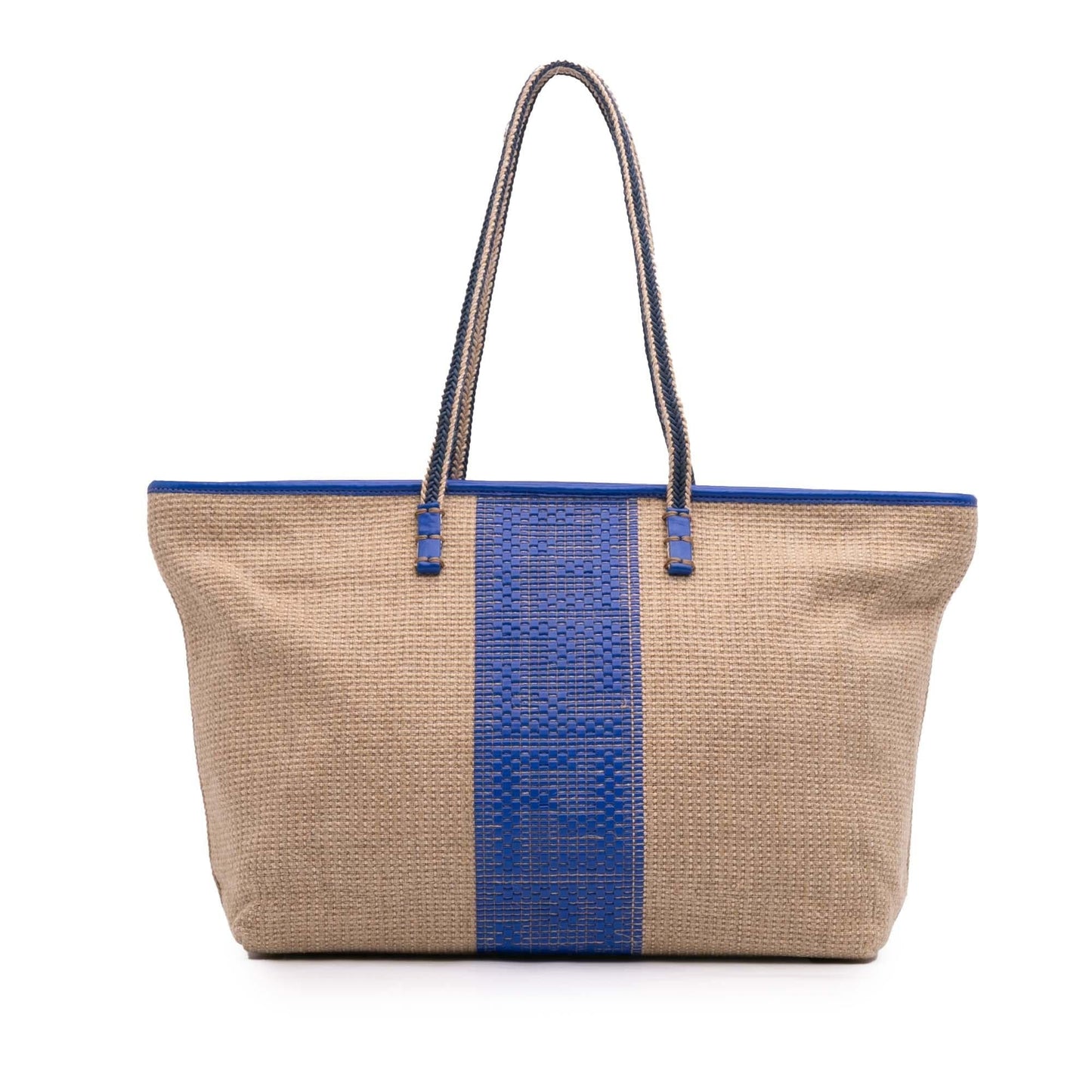Fendi Zucca Roll Tote Raffia Tote Bag Raffia Roll Tote