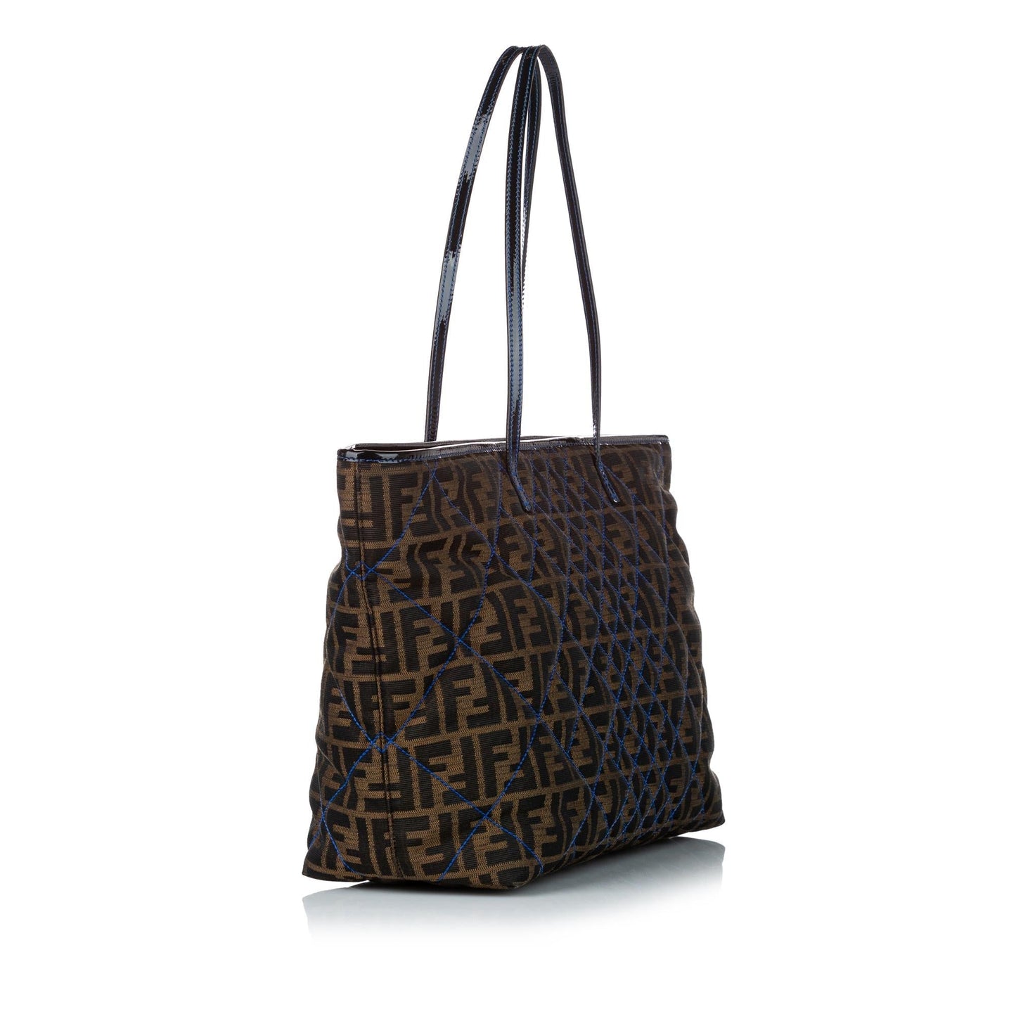 Fendi Zucca Roll Tote Bag Shg Canvas Quilted