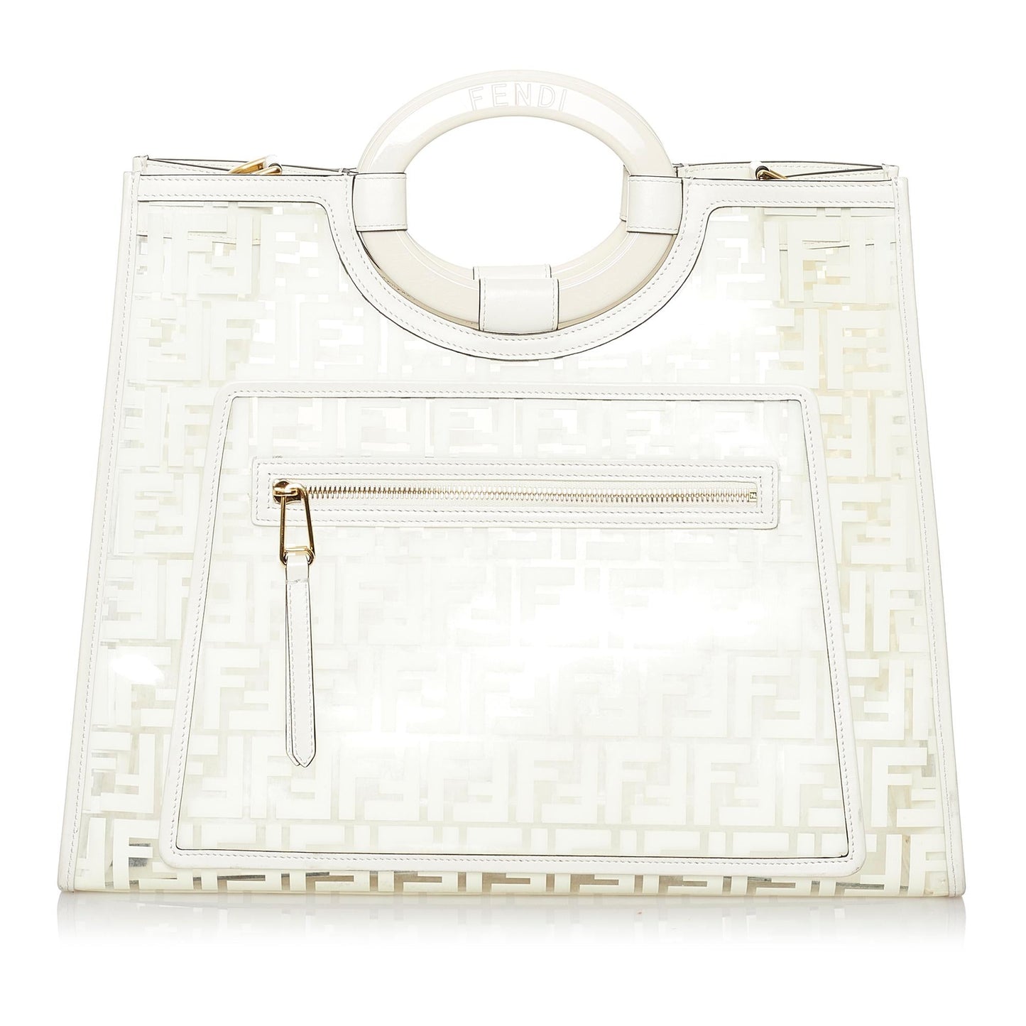 Fendi Zucca Runaway Shopper Satchel Shg Satchel Bag