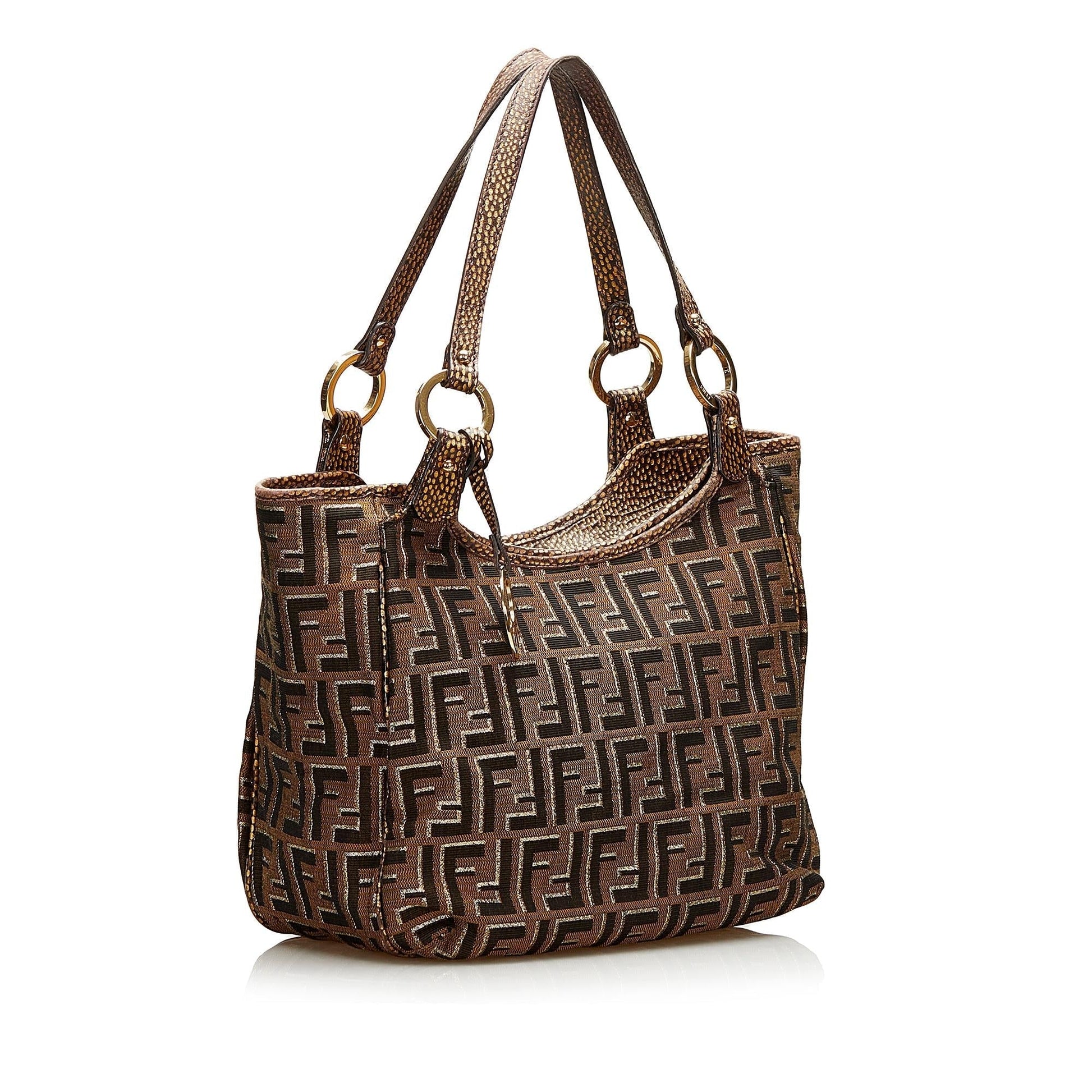 Fendi Zucca Shoulder Bag Shg Bag Shg 35927