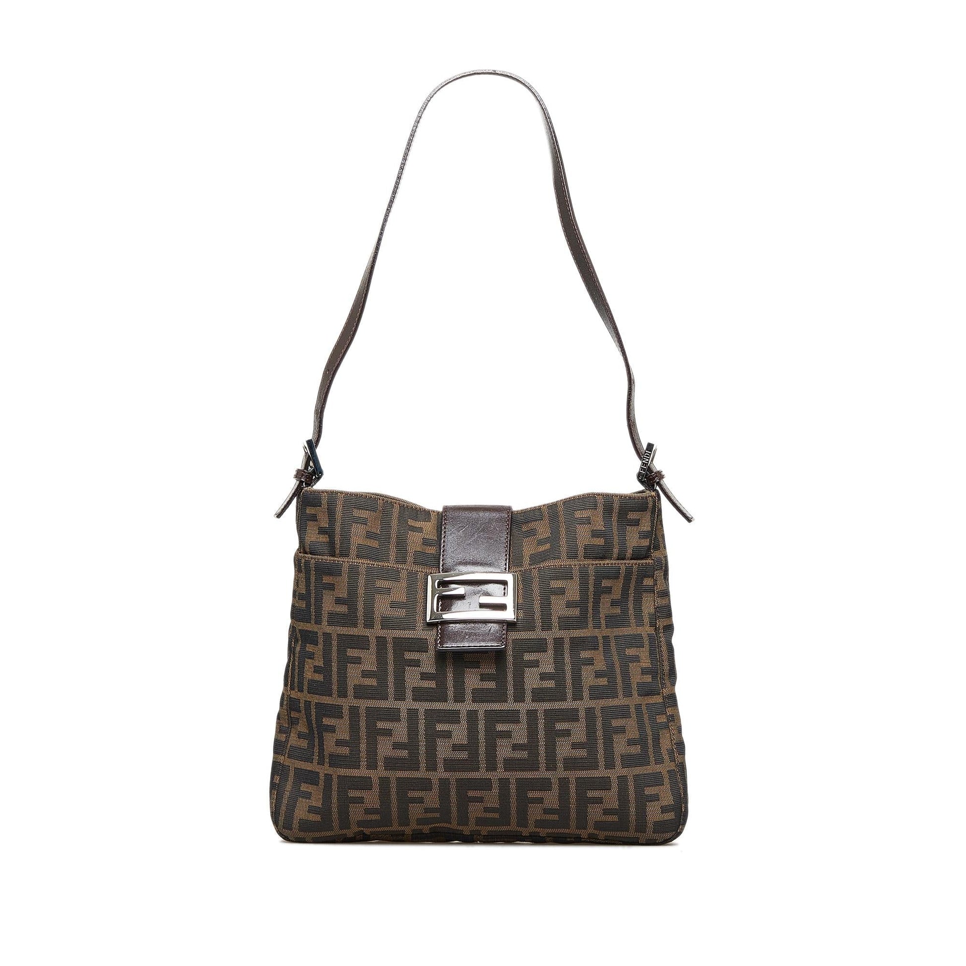 Fendi Zucca Shoulder Bag Shg Wr82Ux