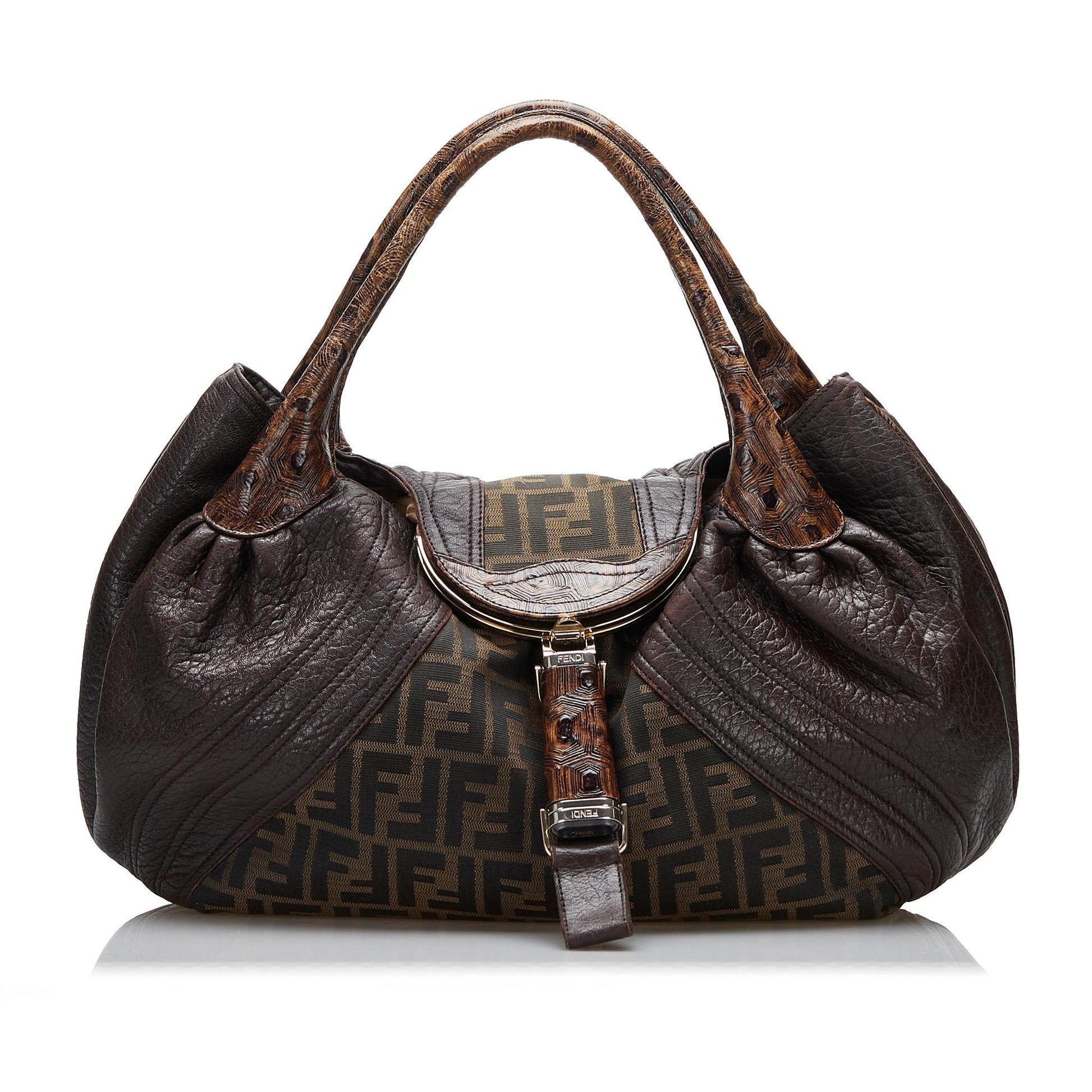 Fendi Zucca Spy Shg Q6B1Nt Satchel Bag