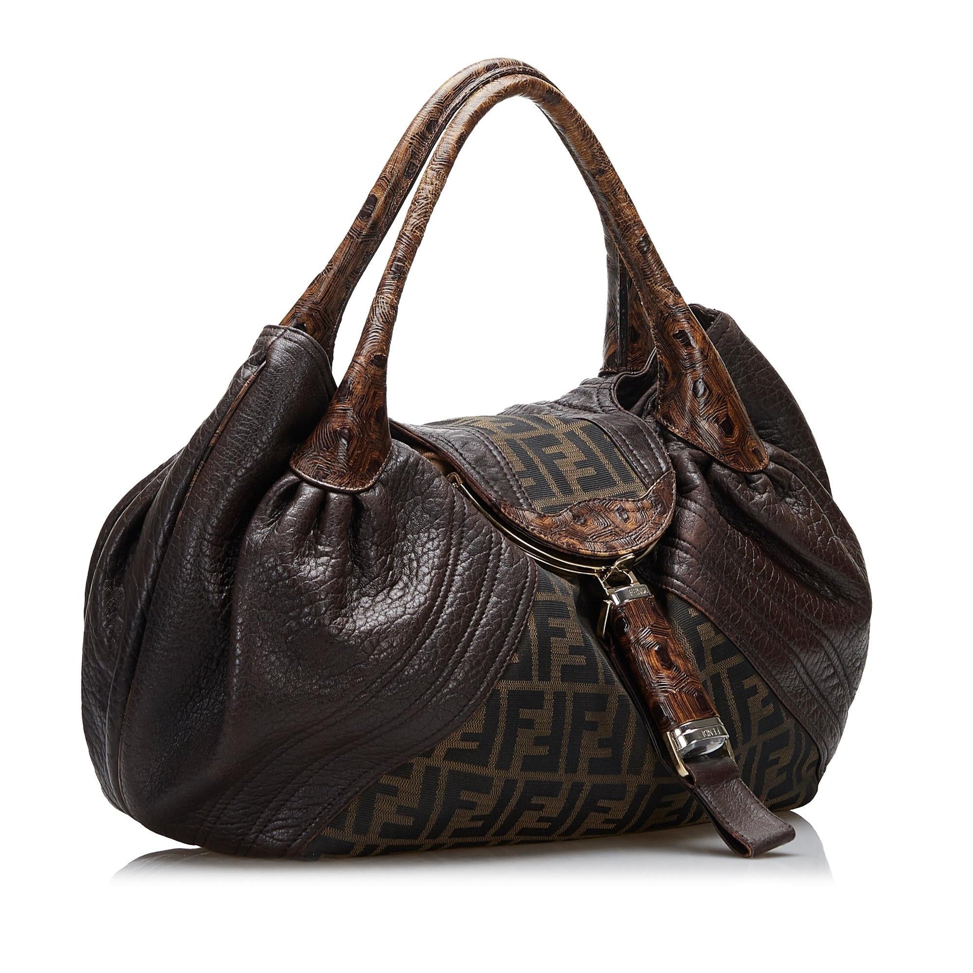 Fendi Zucca Spy Shg Q6B1Nt Satchel Bag
