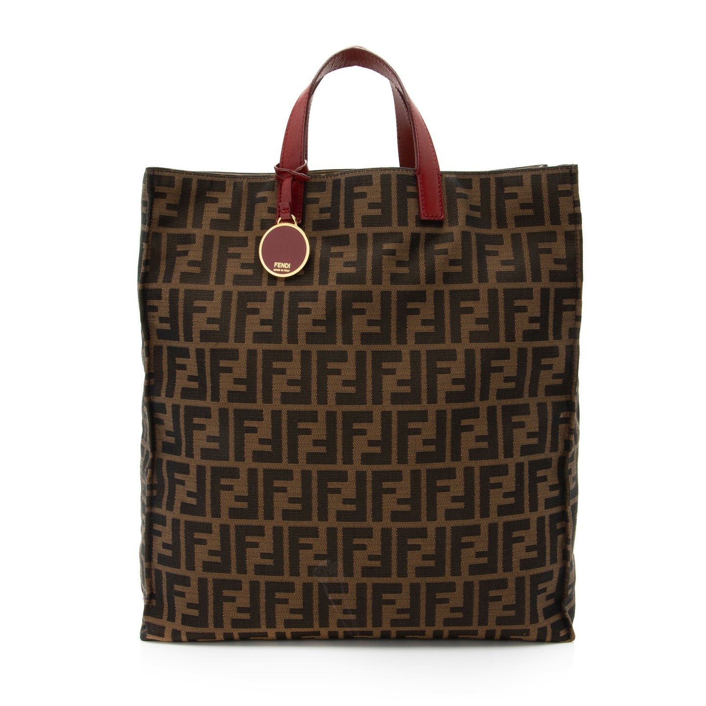 Fendi Zucca Tall Shopping Tote Shf Ldblnl Tote Bag