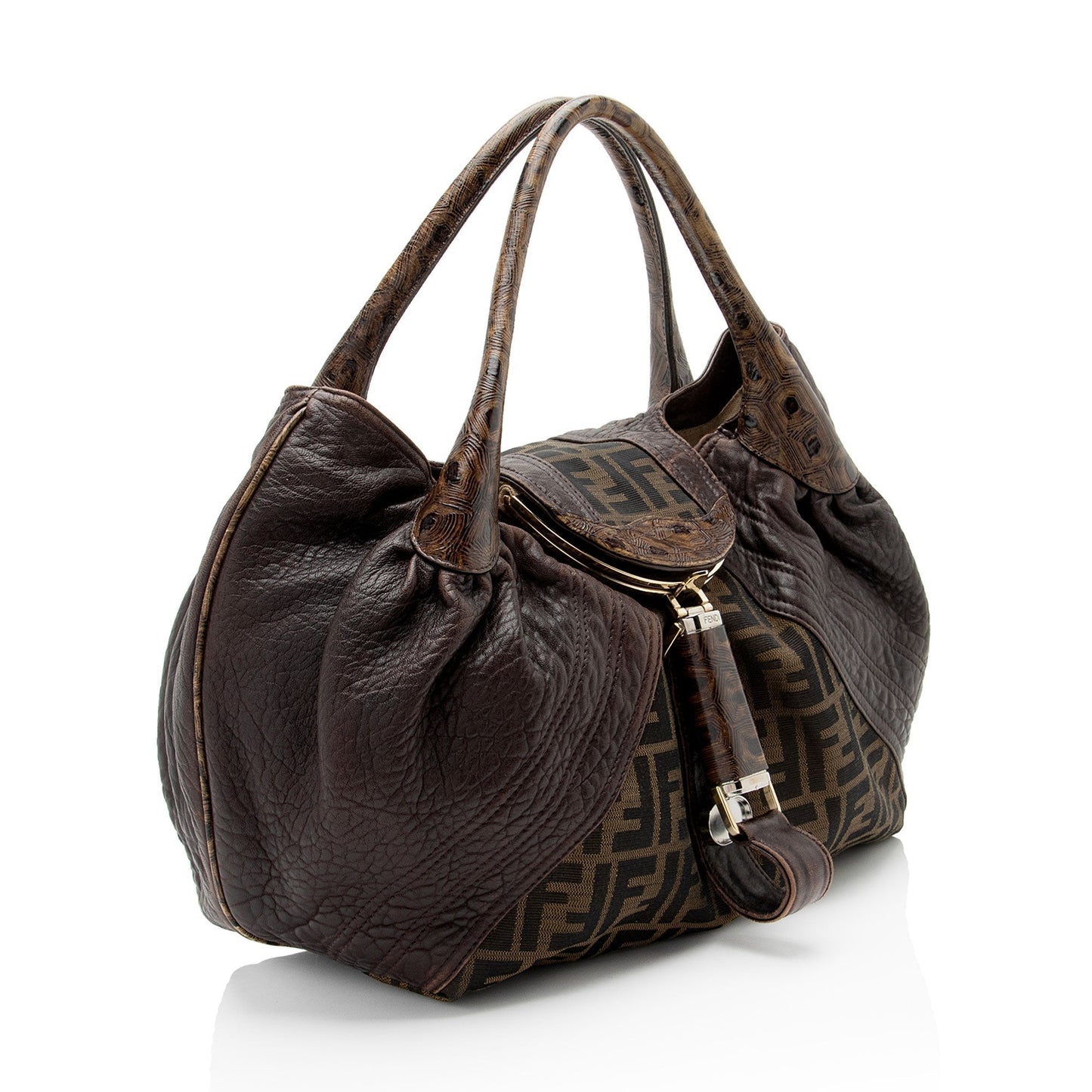 Fendi Zucca Tortuga Spy Satchel Shf Ls4Vha Leather Satchel Bag