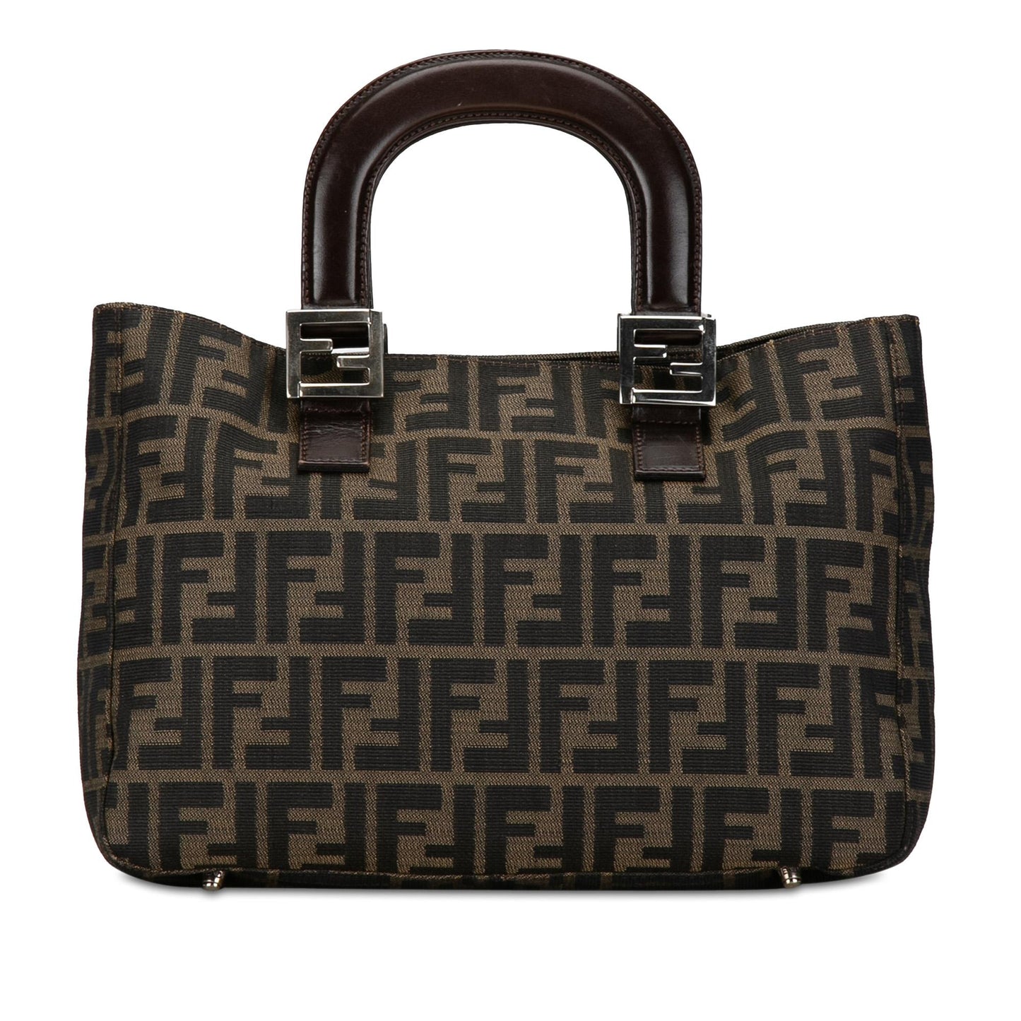 Fendi Zucca Twins Handbag Shg Ogbi0G Canvas Satchel Bag
