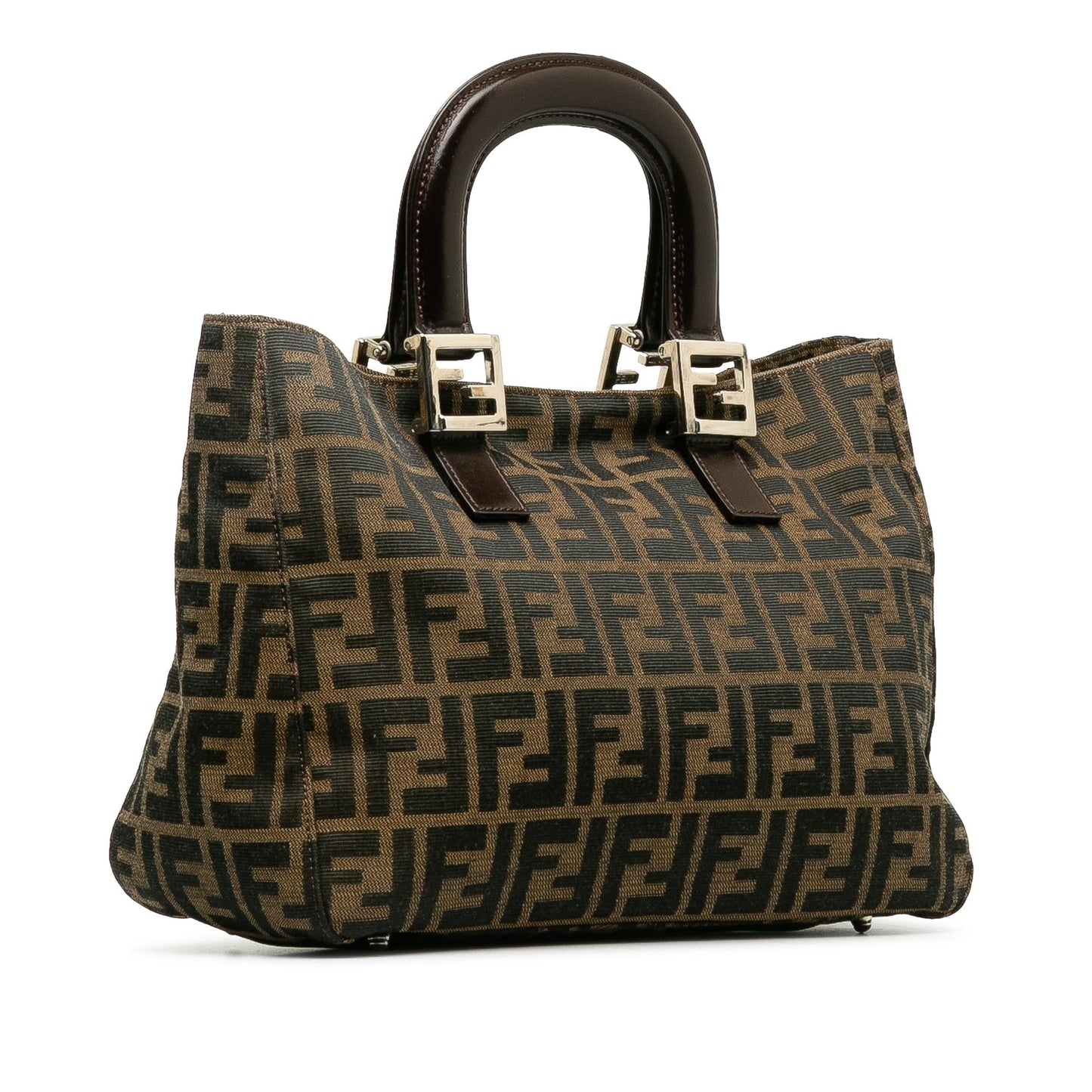 Fendi Zucca Twins Handbag Shg 016Rig Satchel Bag