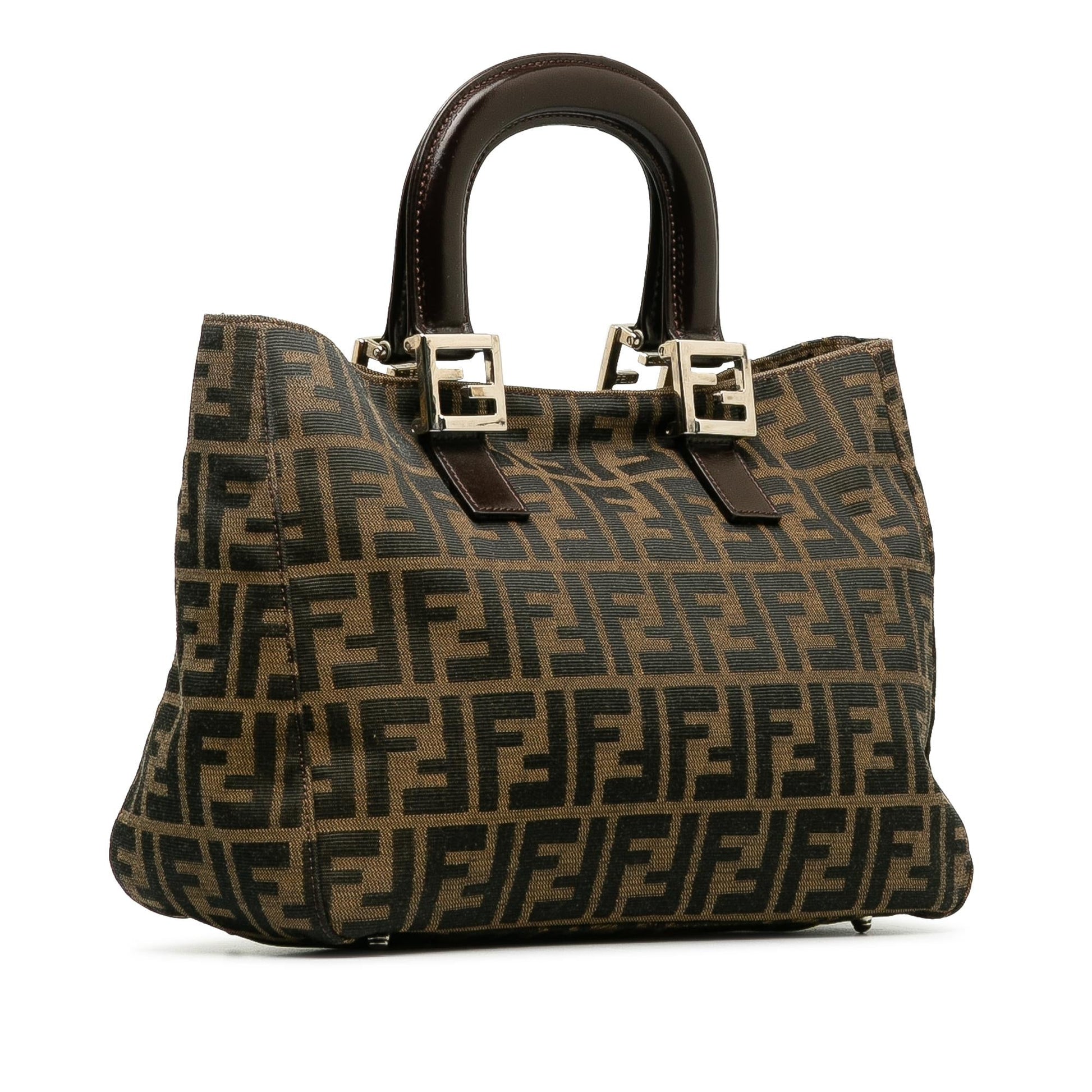 Fendi Zucca Twins Handbag Shg 016Rig Satchel Bag