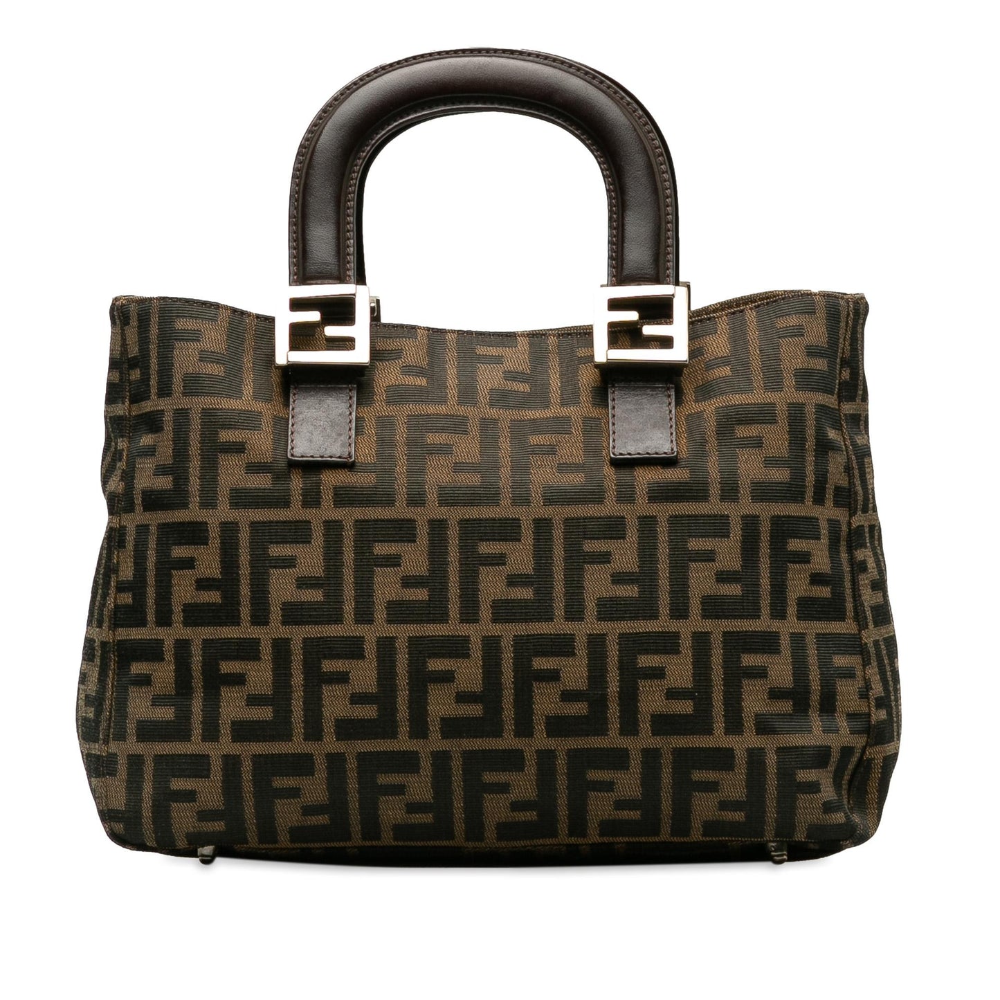 Fendi Zucca Twins Handbag Shg Qodjiu Satchel Bag
