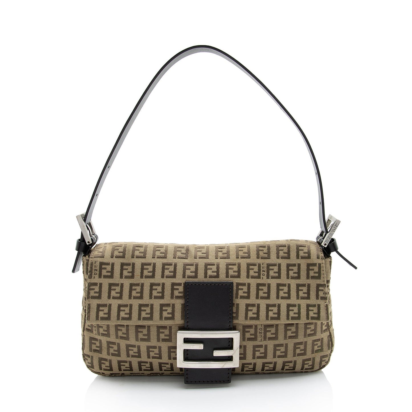 Fendi Zucchino Baguette Shoulder Bag Shf Cdp0Vz