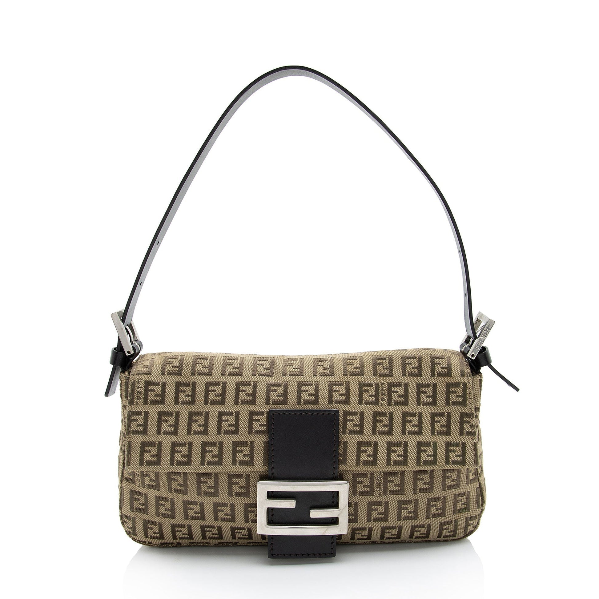 Fendi Zucchino Baguette Shoulder Bag Shf Cdp0Vz