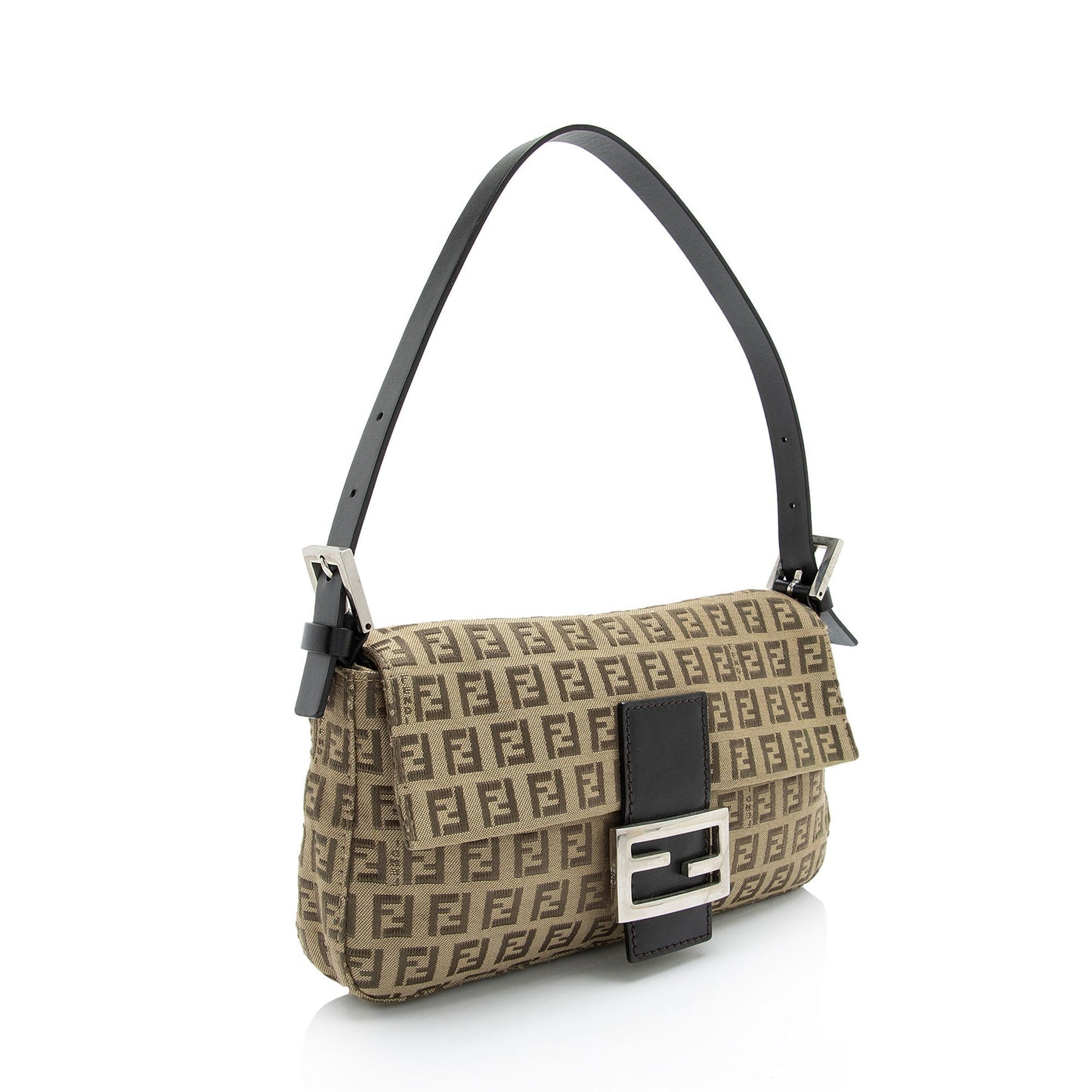 Fendi Zucchino Baguette Shoulder Bag Shf Cdp0Vz