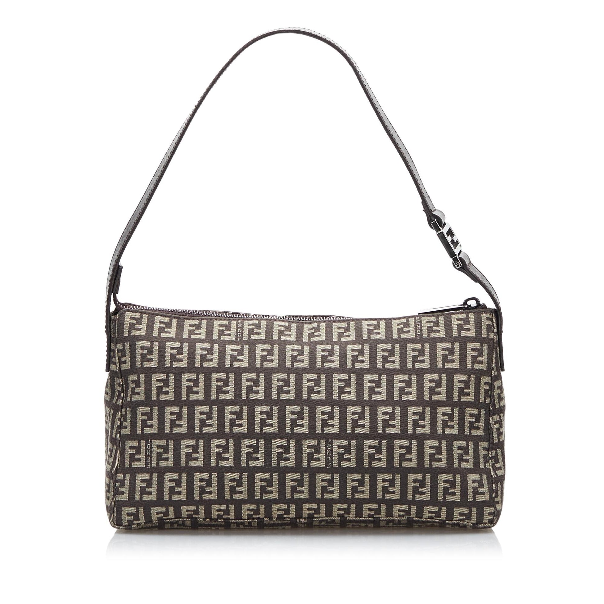 Fendi Zucchino Baguette Shg Handbag Shoulder Bag
