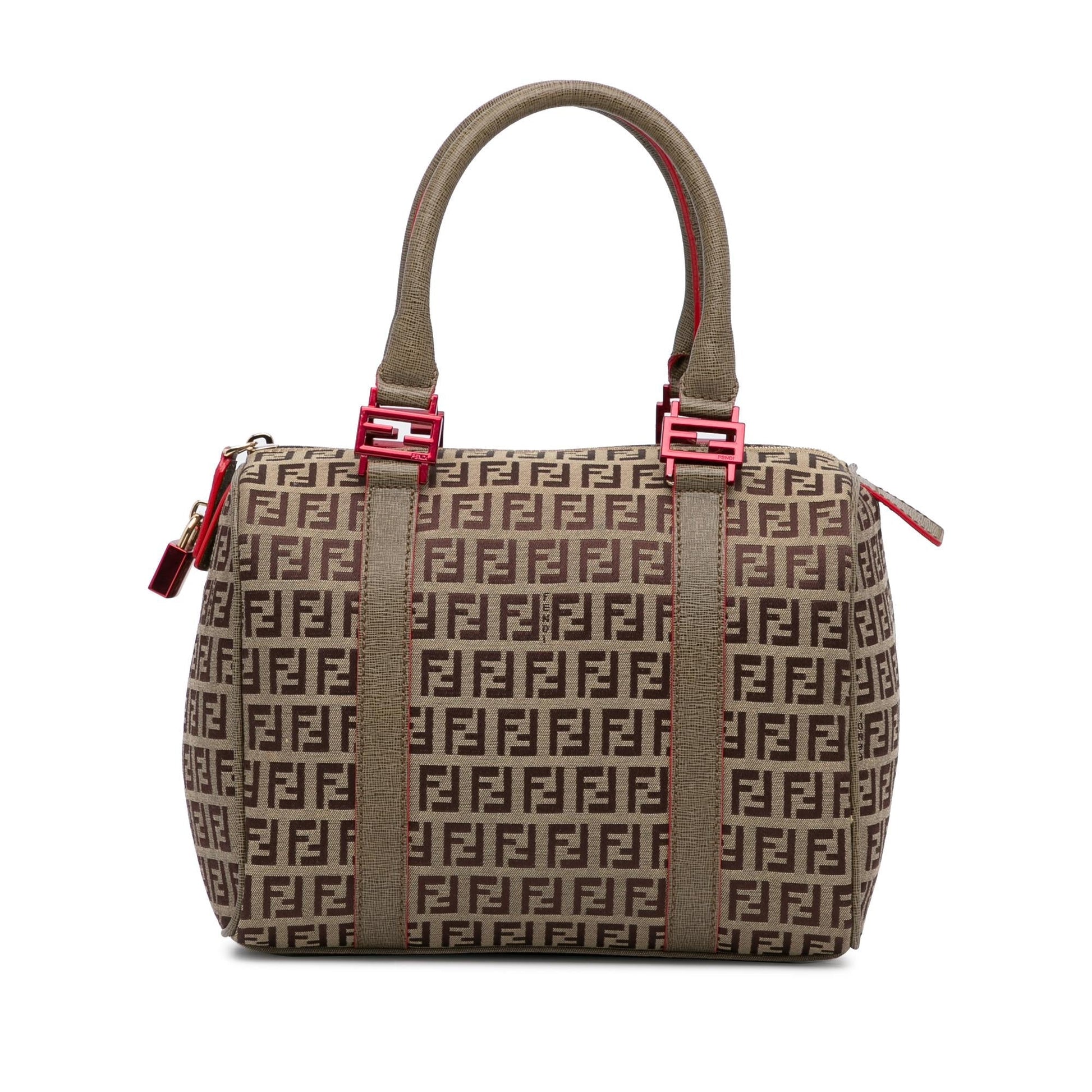 Fendi Zucchino Boston Bag Shg Sfmrof Satchel Bag