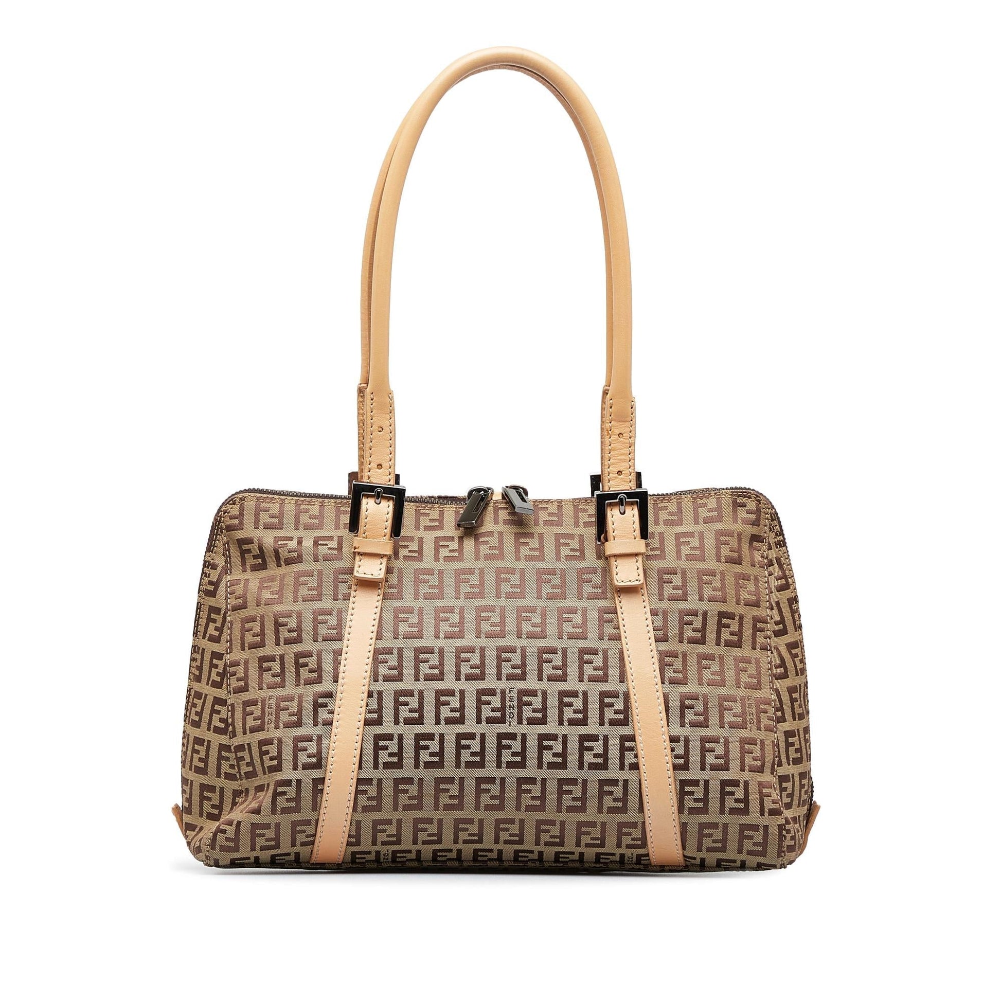 Fendi Zucchino Boston Bag Shg Vp9Tgm Satchel Bag