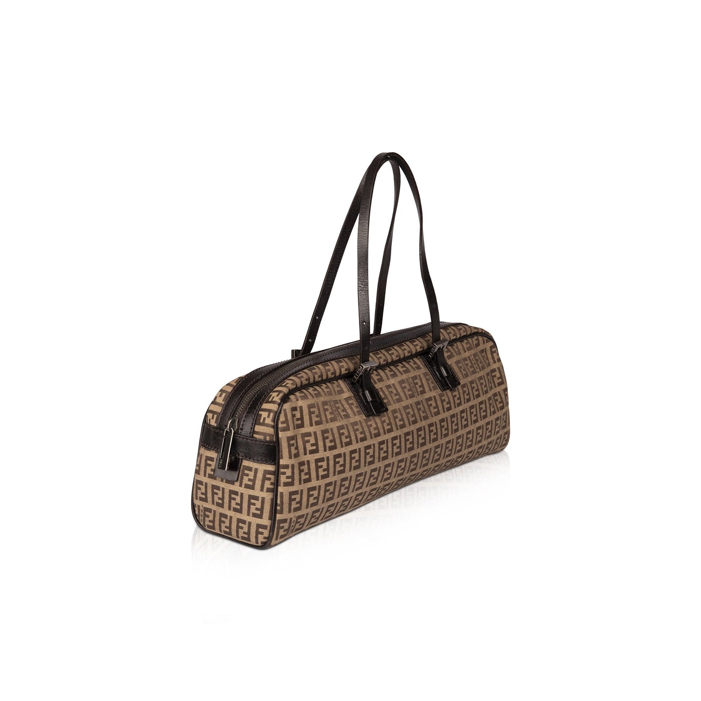 Fendi Zucchino Bowler Bag Travel Bag