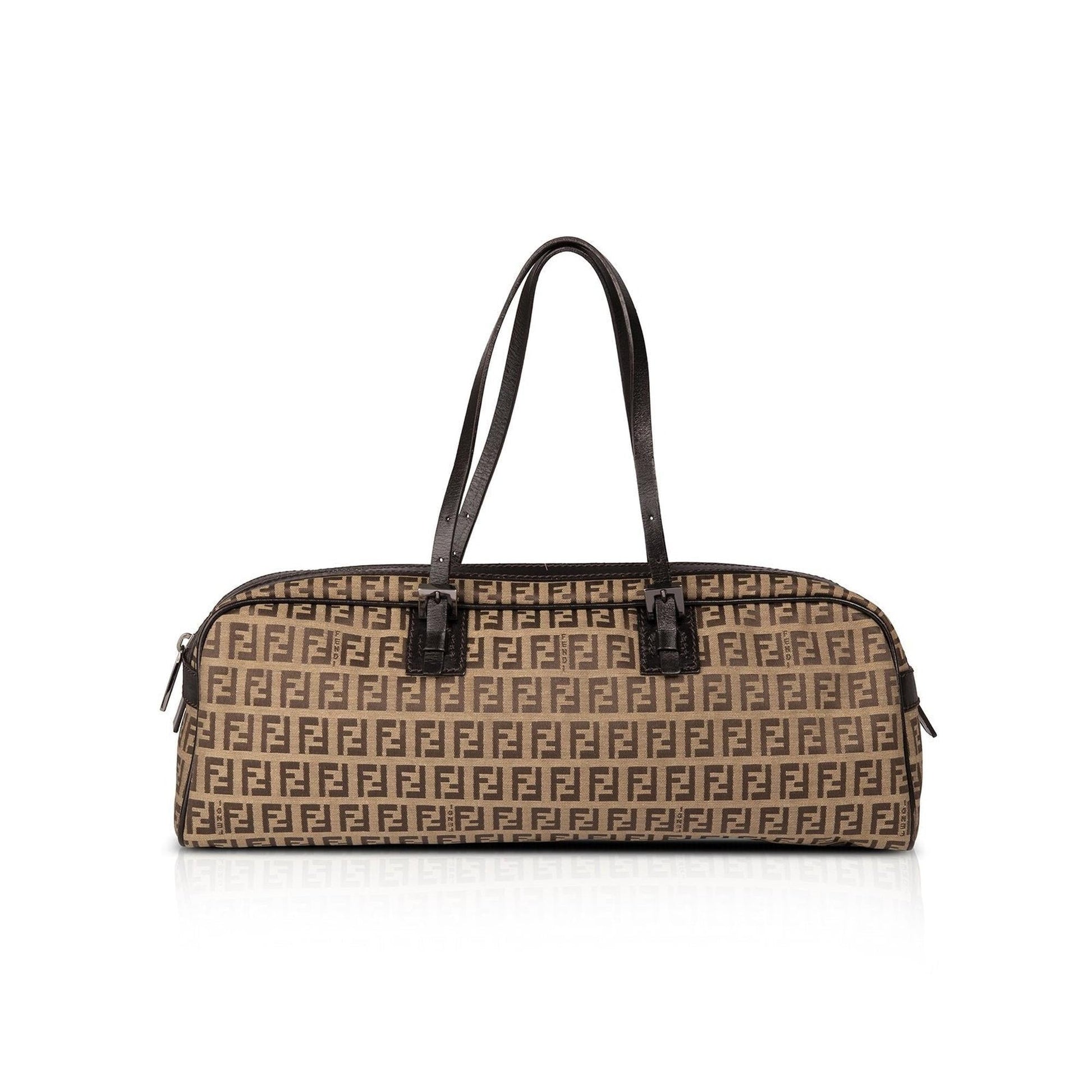 Fendi Zucchino Bowler Bag Travel Bag
